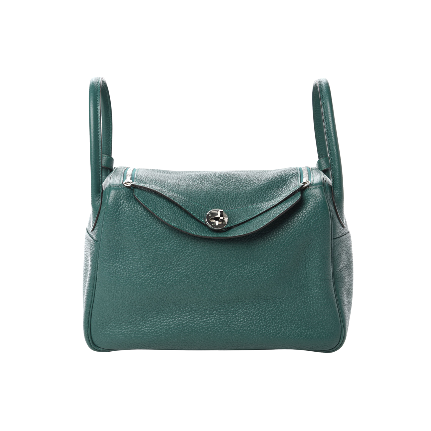 Hermes Lindy 30 Malachite Clemence Leather