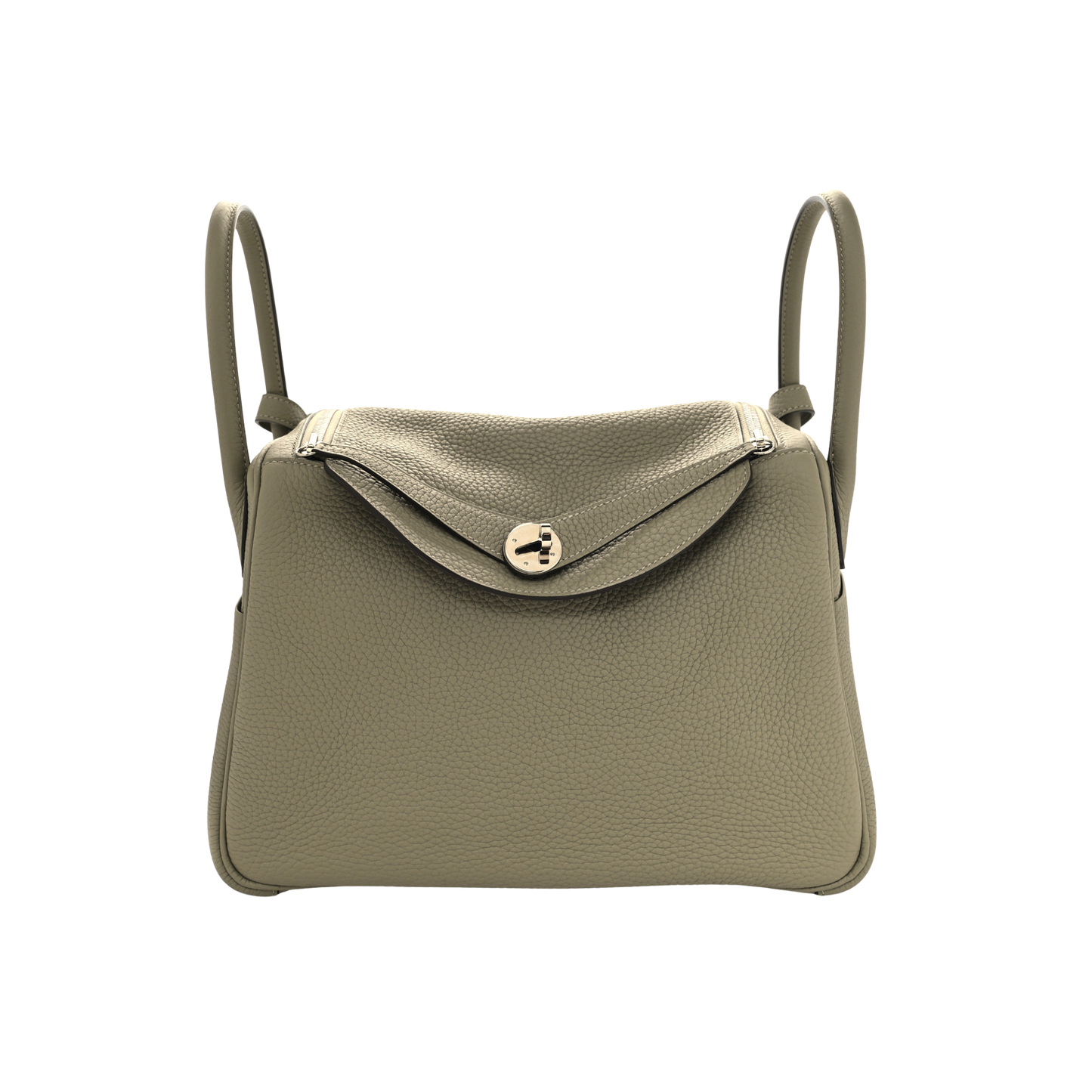 Hermes Lindy 30 Sauge Clemence Leather