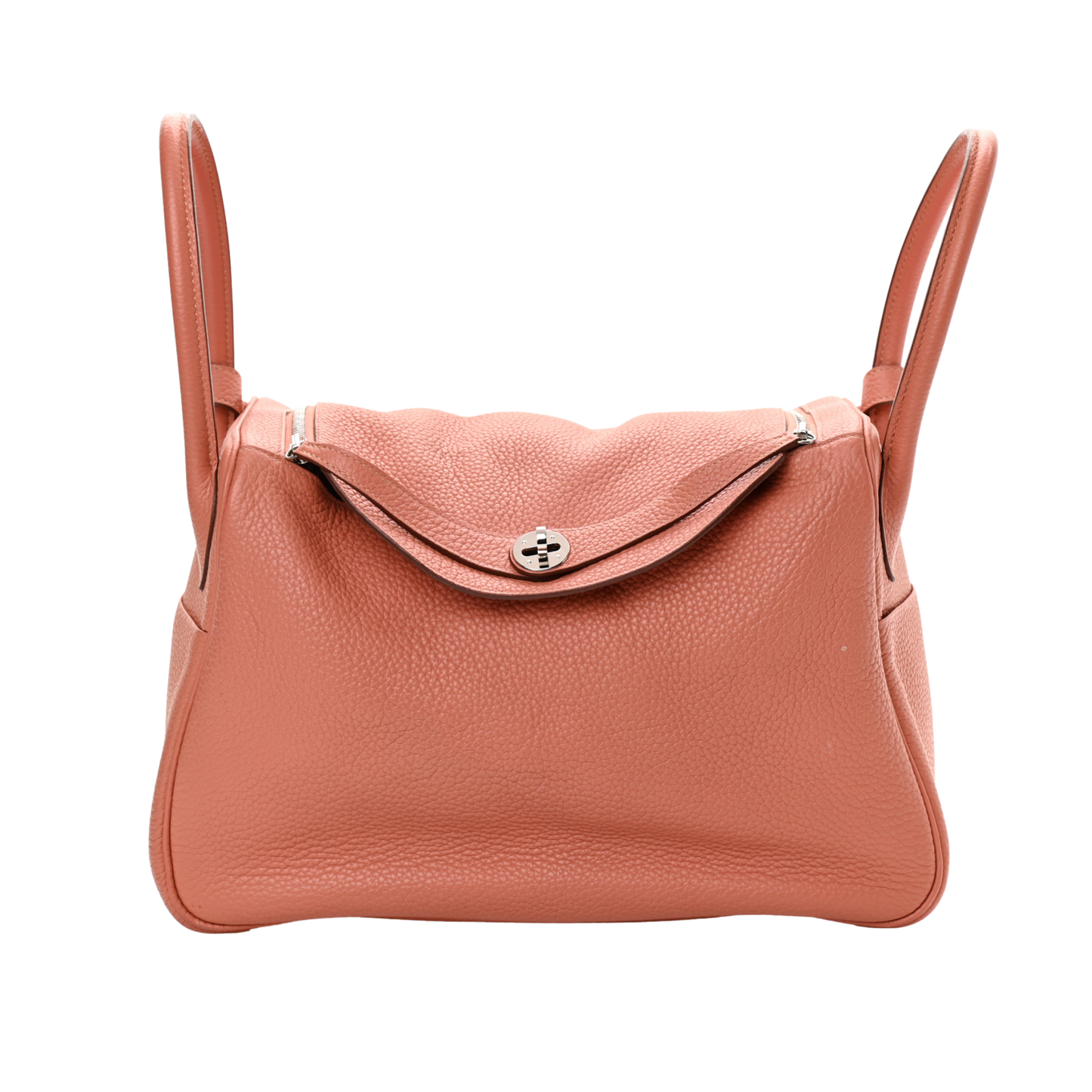 Hermes Lindy 34 Rose The Clemence Leather