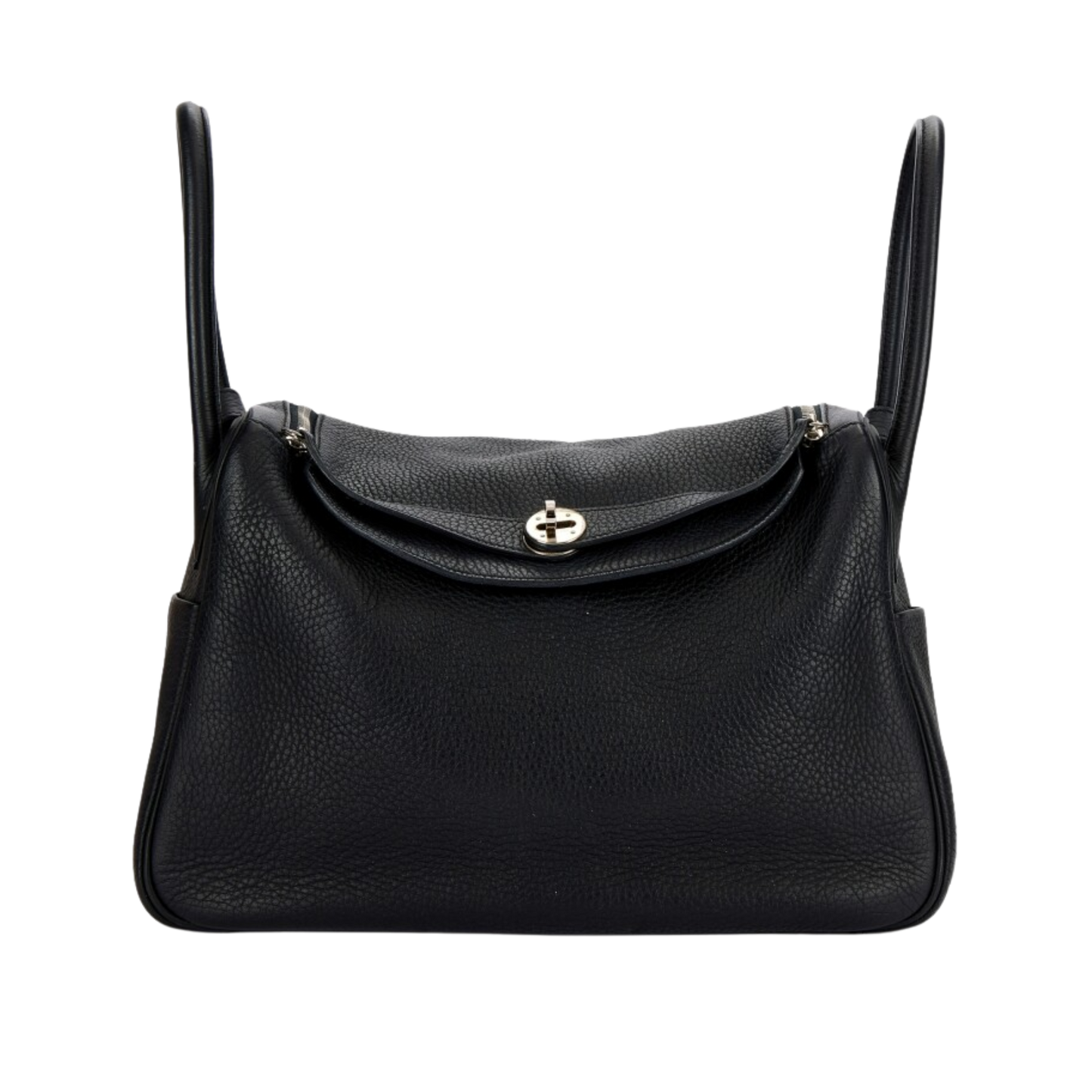 Hermes Lindy 34 Noir Clemence Leather