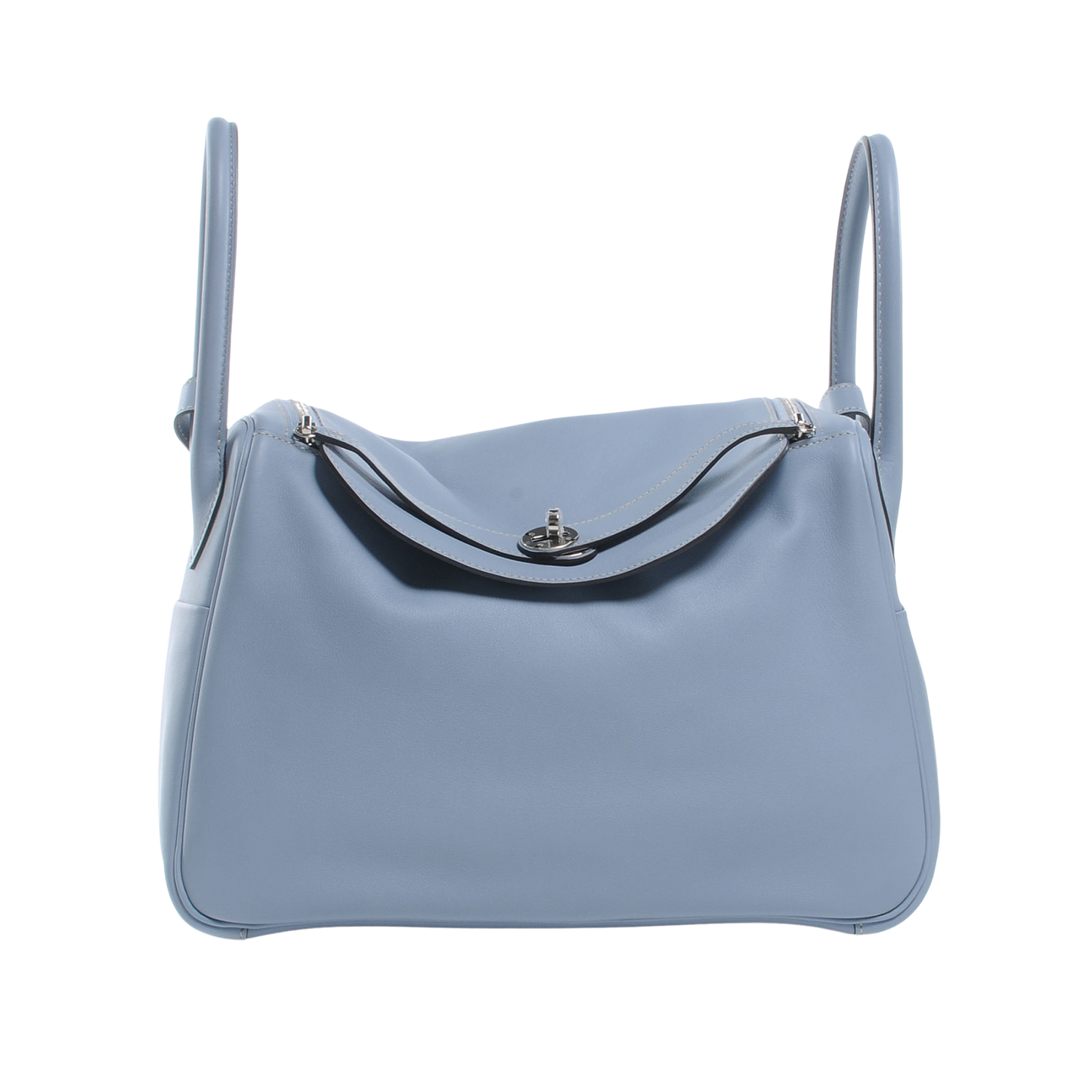 Hermes Lindy 34 Bleu Lin Swift Leather