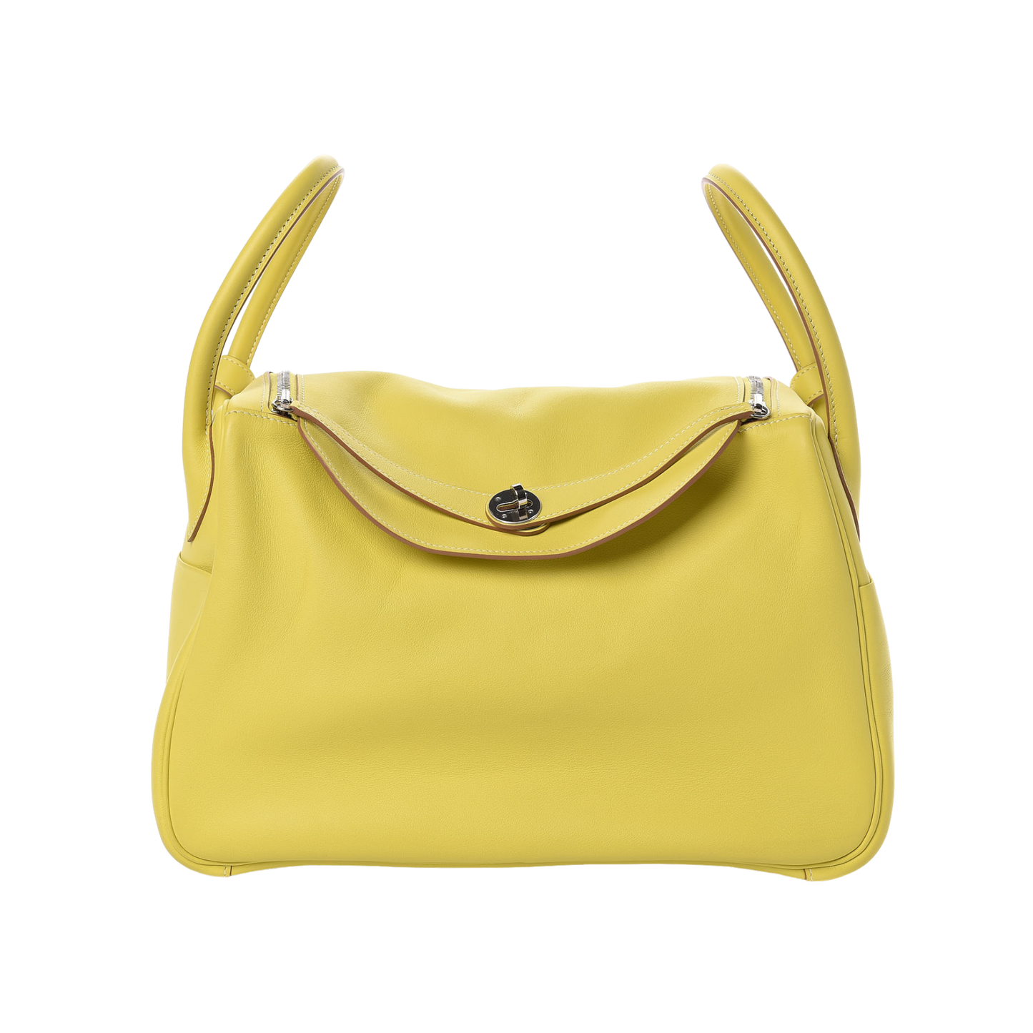 Hermes Lindy 34 Lime Swift Leather