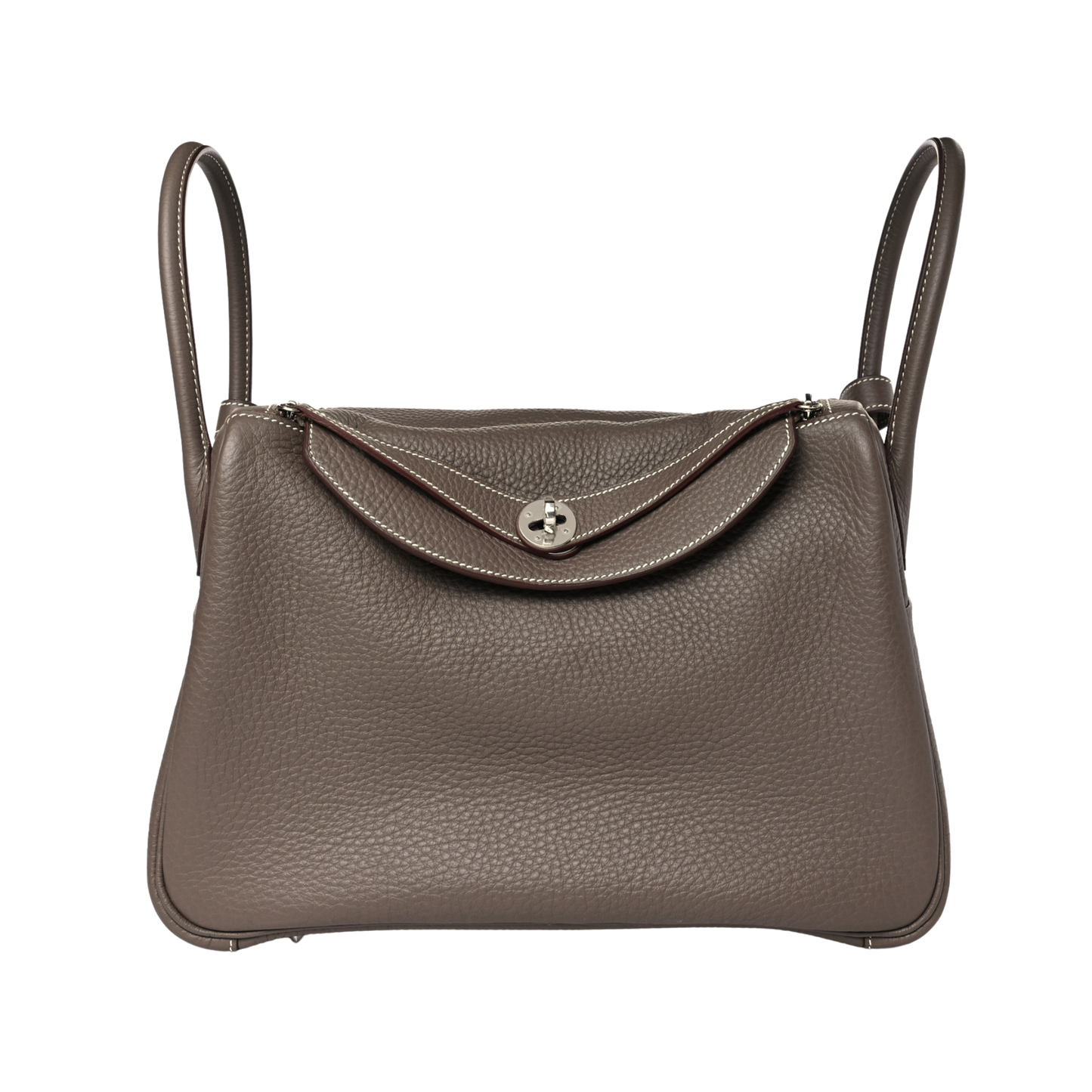 Hermes Lindy 34 Etoupe Clemence Leather