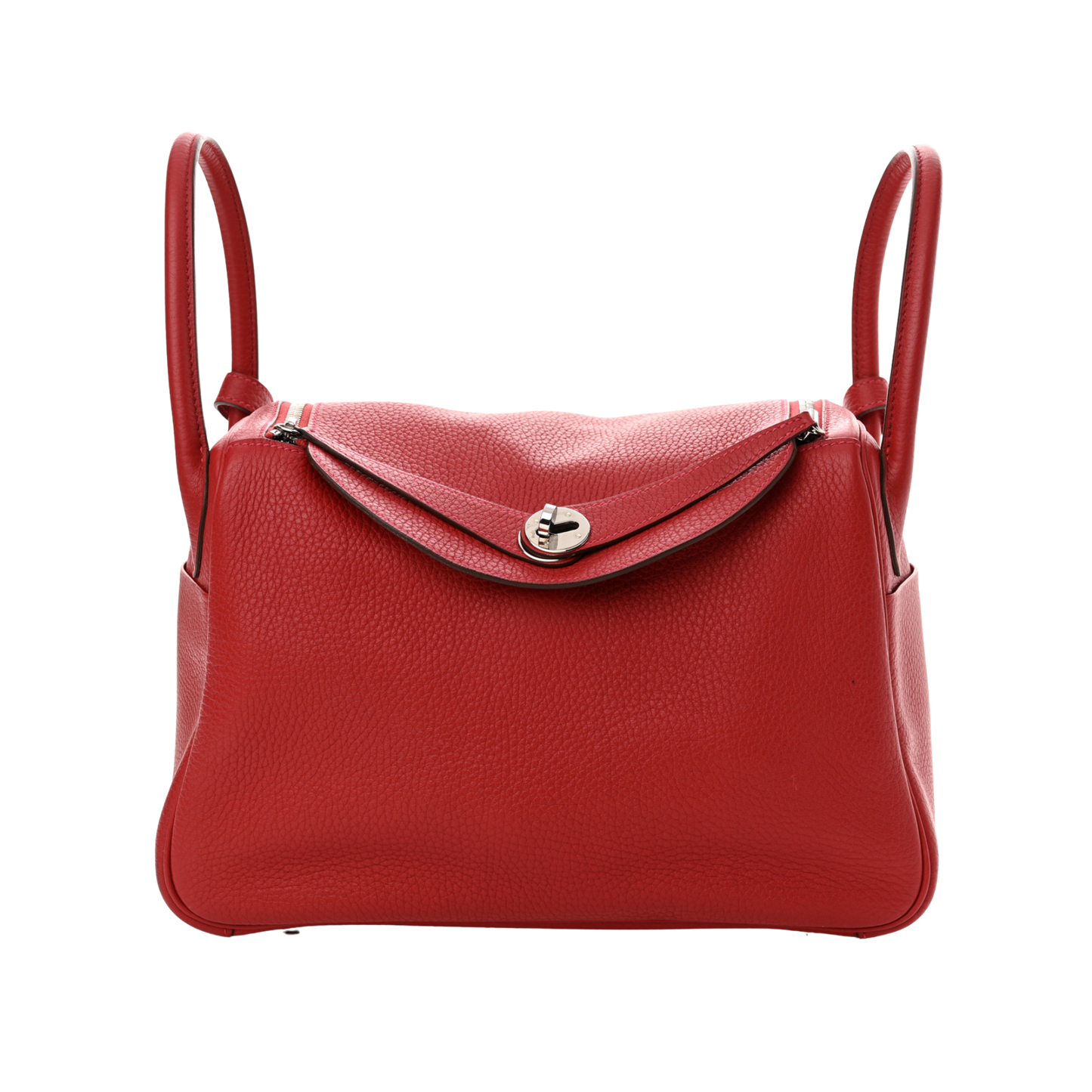 Hermes Lindy 34 Rouge Casaque Clemence Leather