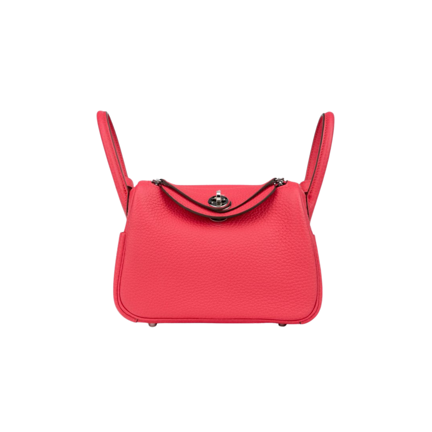 Hermes Lindy Mini Rose Extreme Clemence Leather