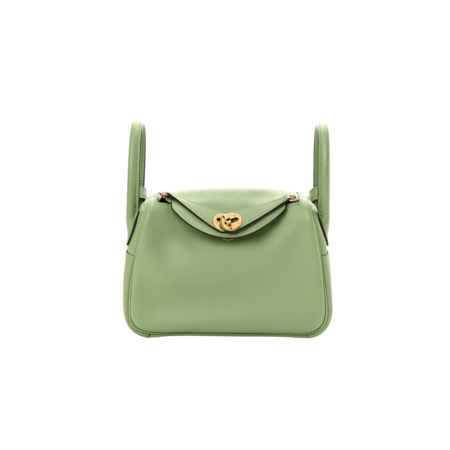 Hermes Lindy Mini Vert Criquet Swift Leather