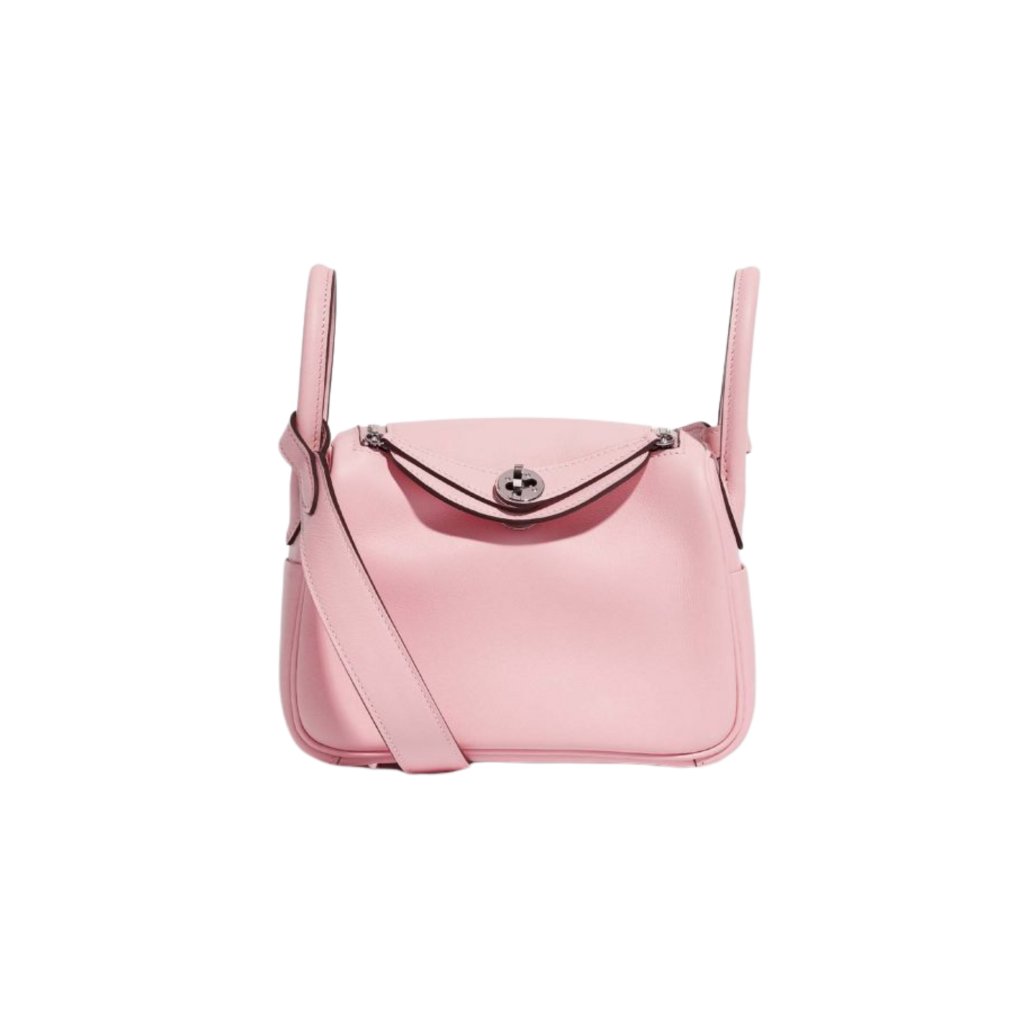 Hermes Lindy Mini Rose Sakura Swift Leather