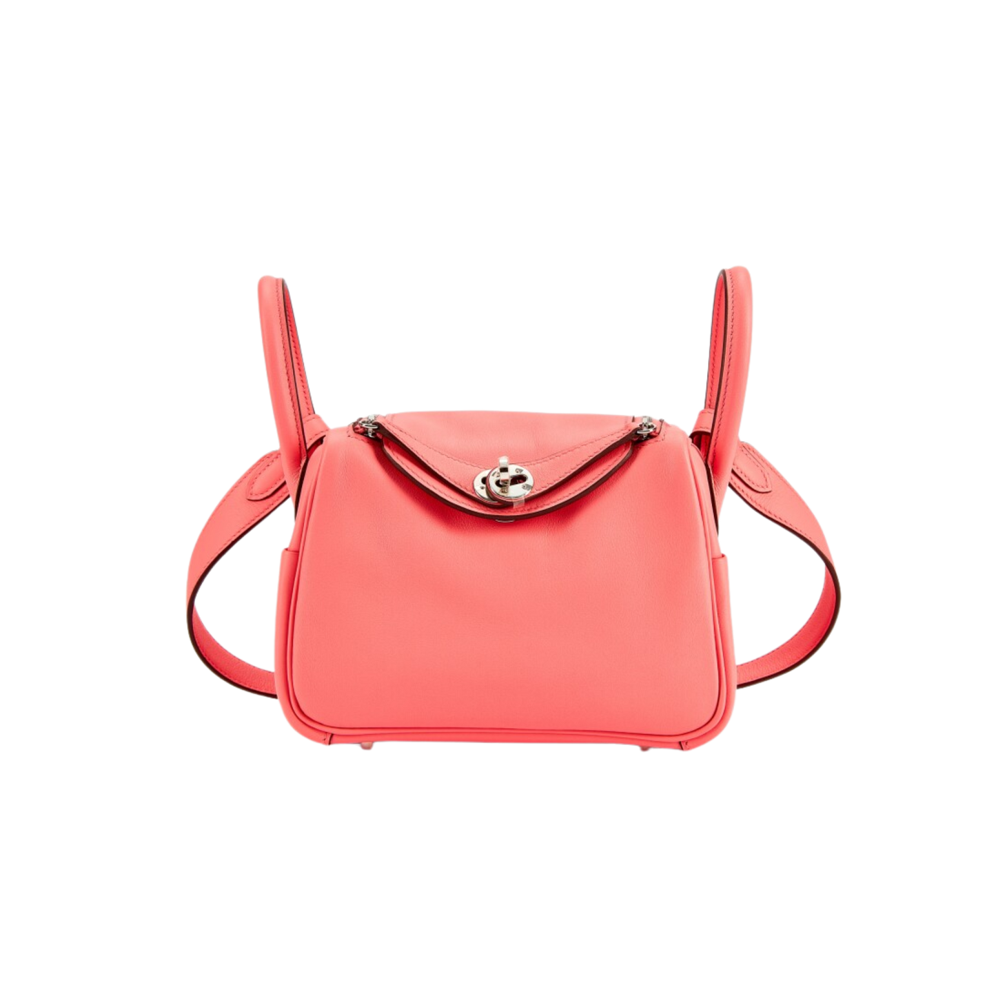 Hermes Lindy Mini Rose Ete Swift Leather