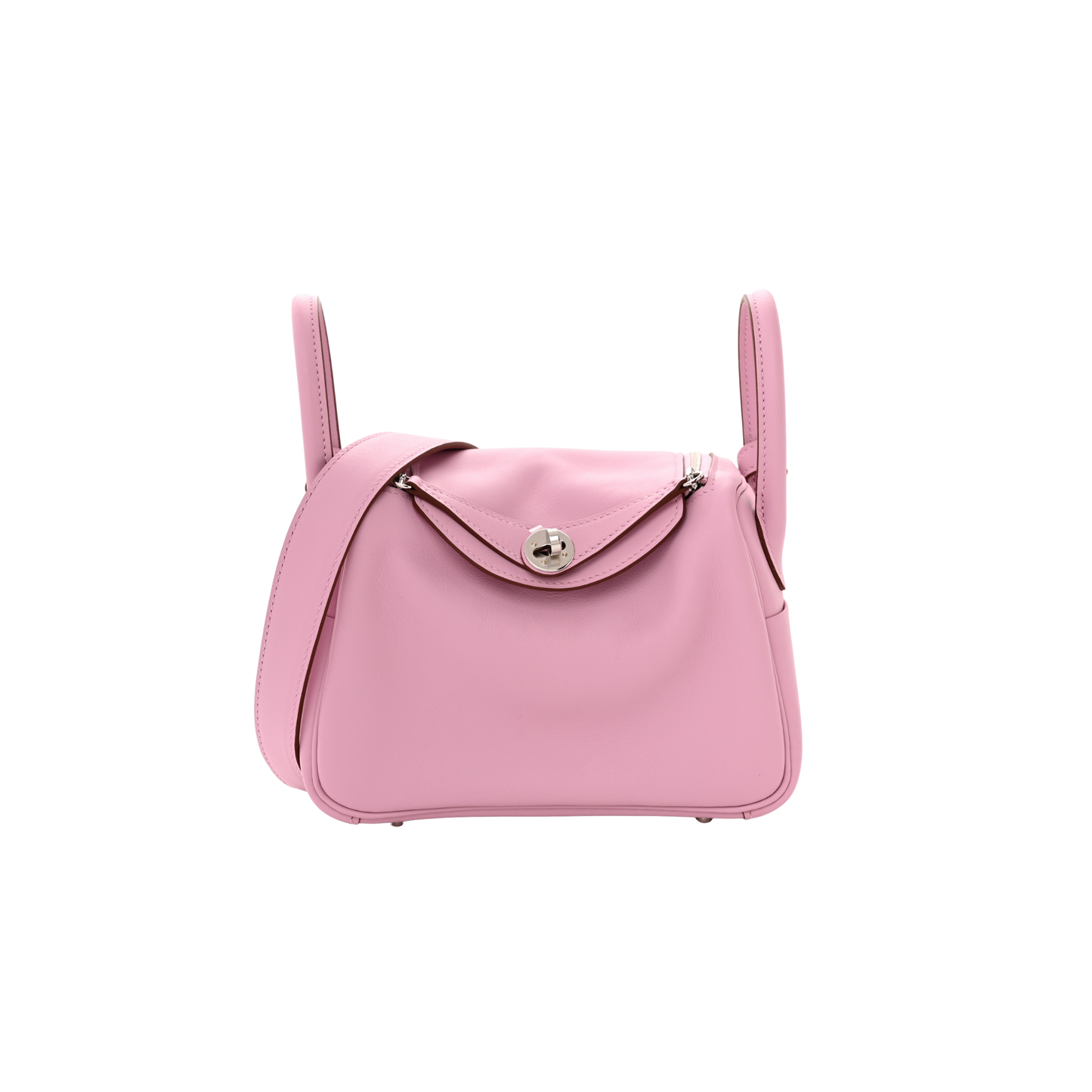 Hermes Lindy Mini Mauve Sylvestre Swift Leather