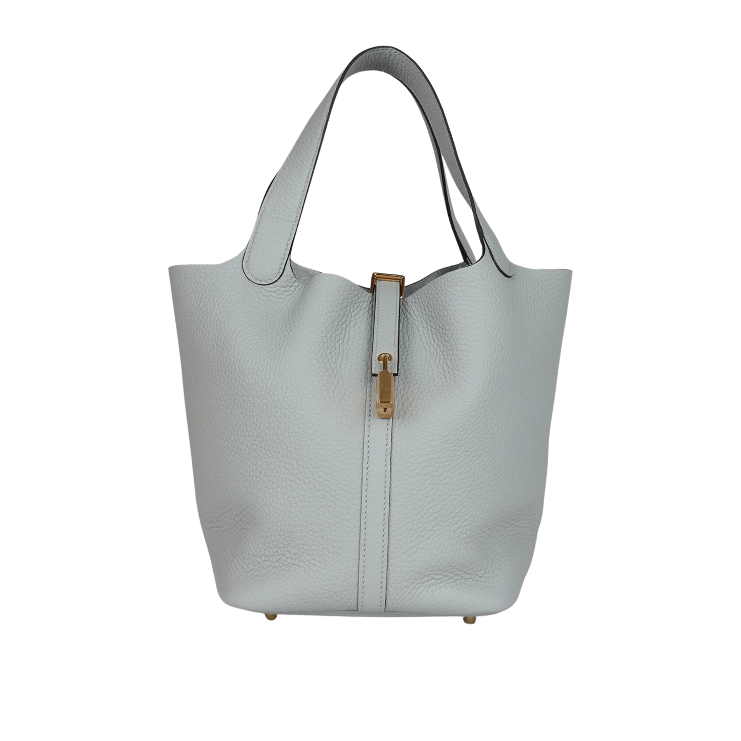 Hermes Picotin Lock 22 Bleu Glacier Clemence Leather