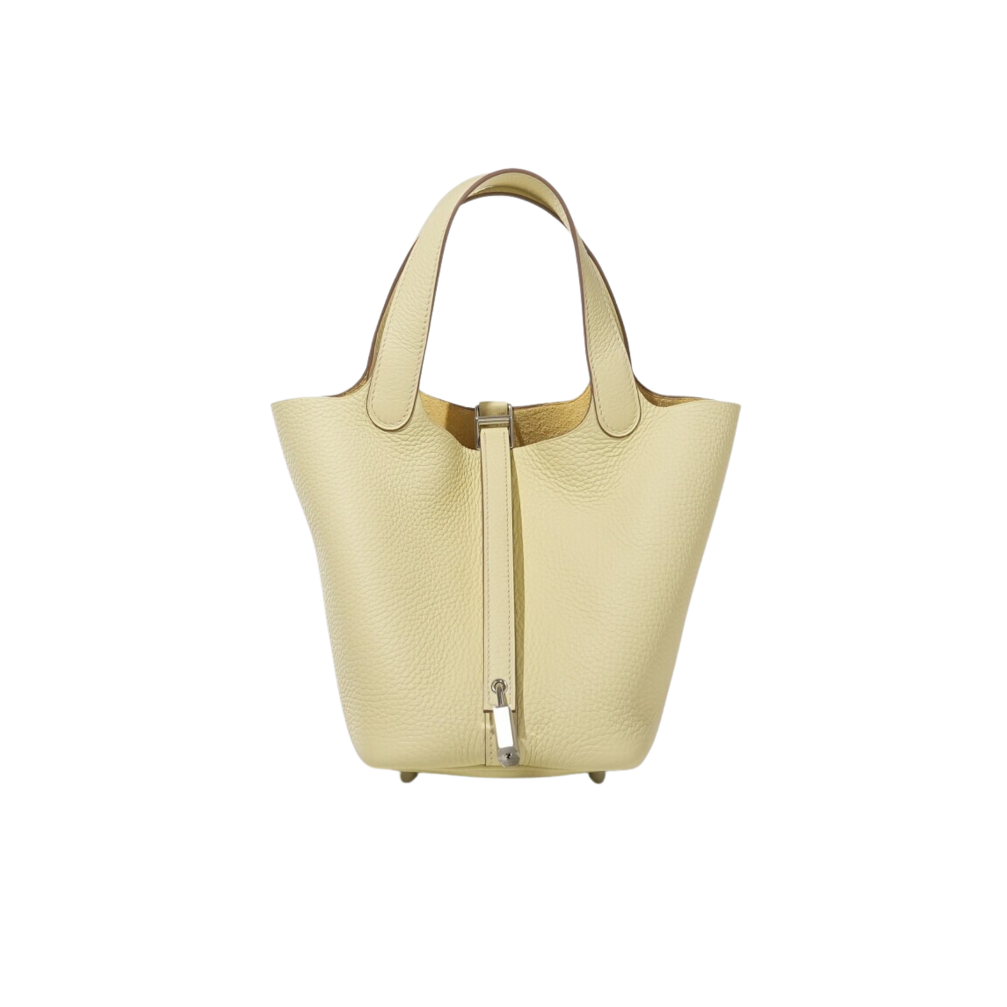 Hermes Picotin Lock 18 Jaune Milton Clemence Leather