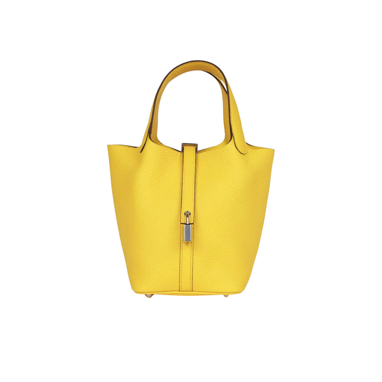Hermes Picotin Lock 18 Jaune de Naples Clemence Leather