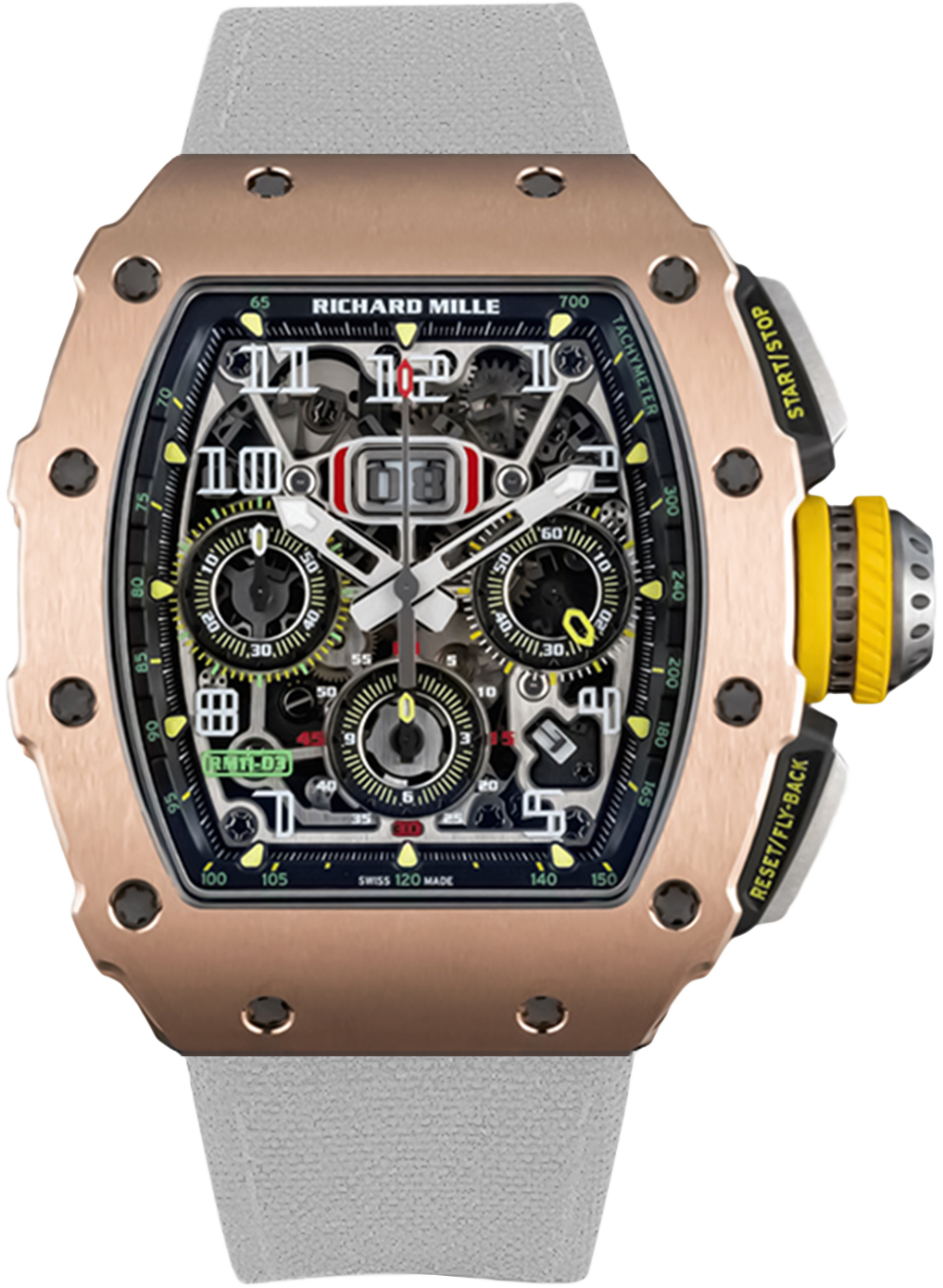 Richard Mille RM 11-03 Grey Velcro Strap