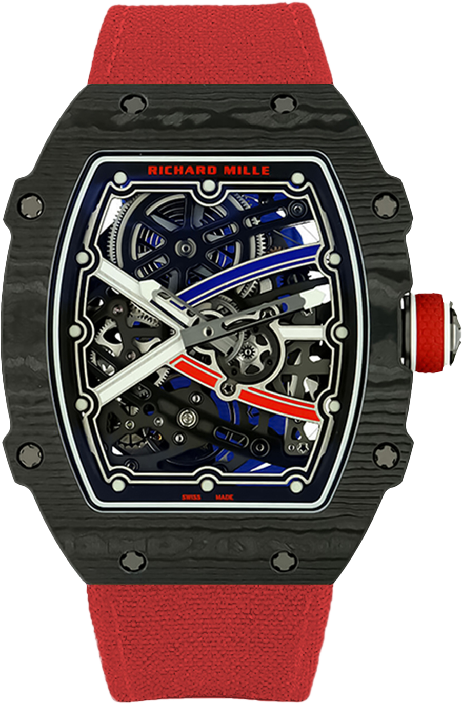 Richard Mille RM 67 Red Velcro Strap