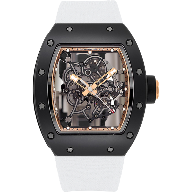 Richard Mille RM 55 White Velcro Strap