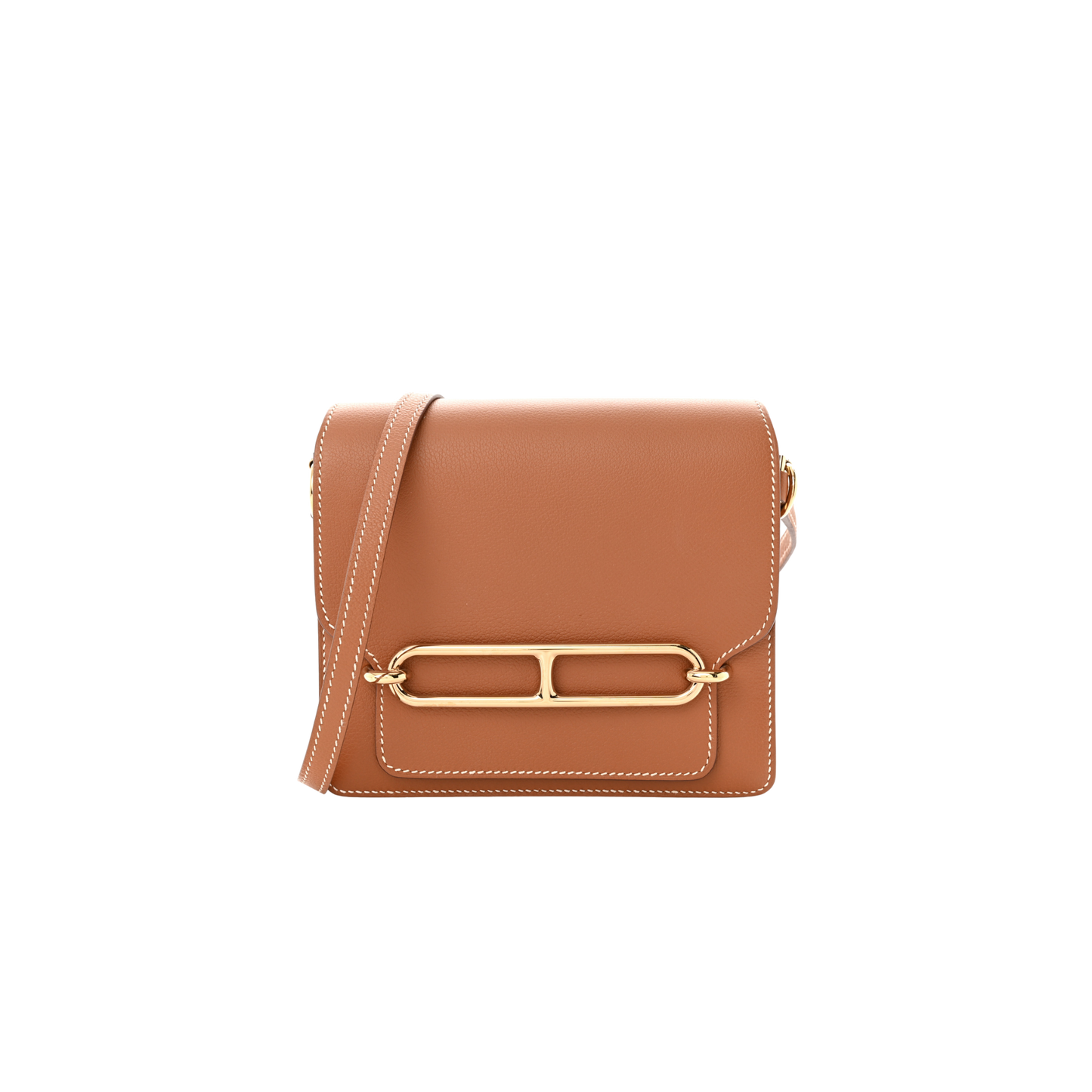 Hermes Roulis Mini Gold Evercolor Leather