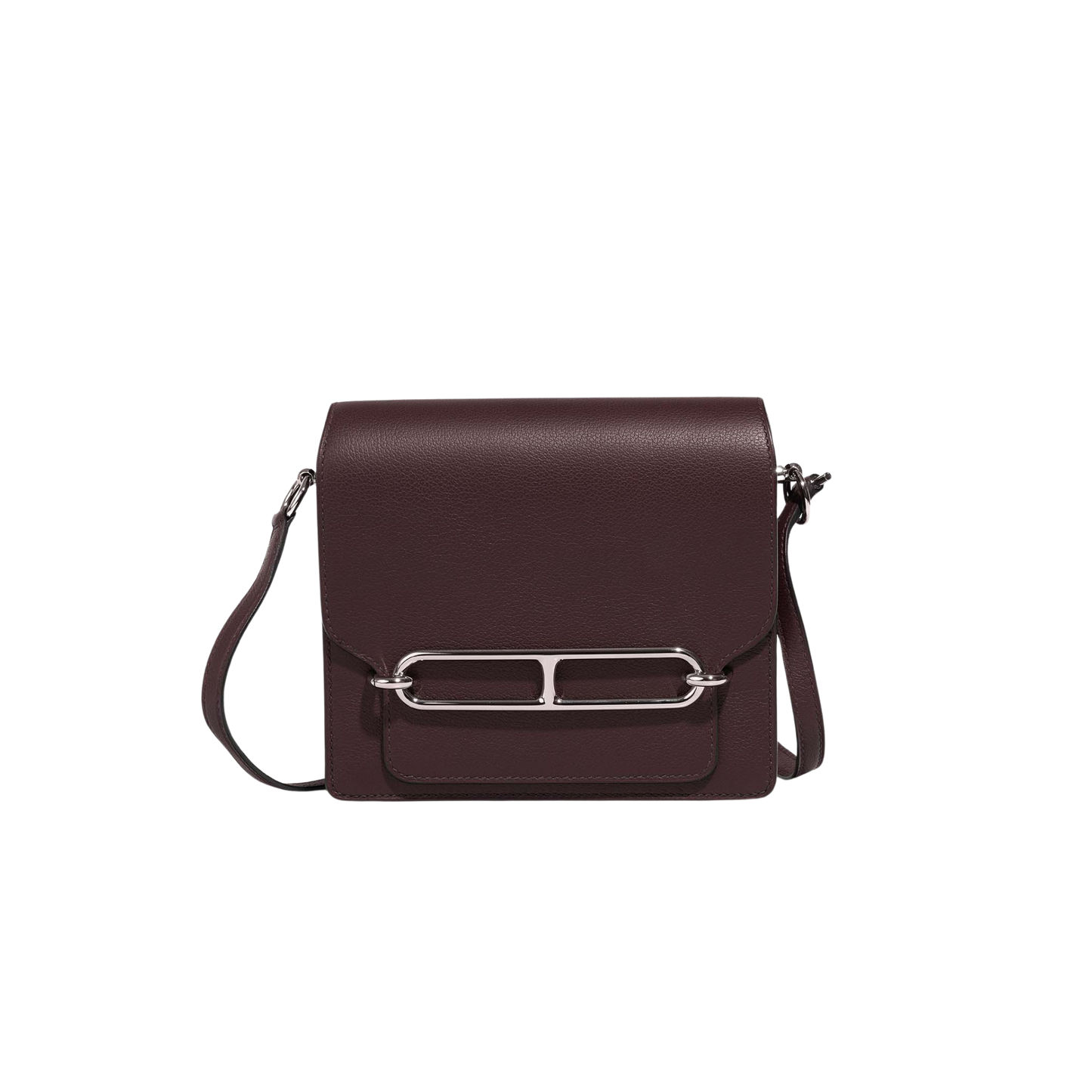 Hermes Roulis Mini Rouge Sellier Evercolor Leather