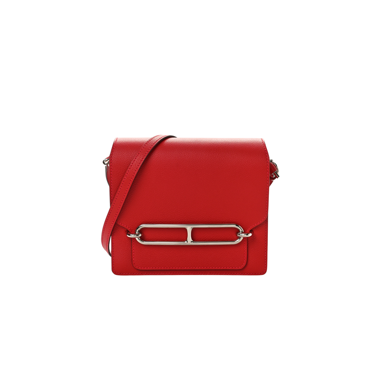 Hermes Roulis Mini Rouge Casaque Evercolor Leather