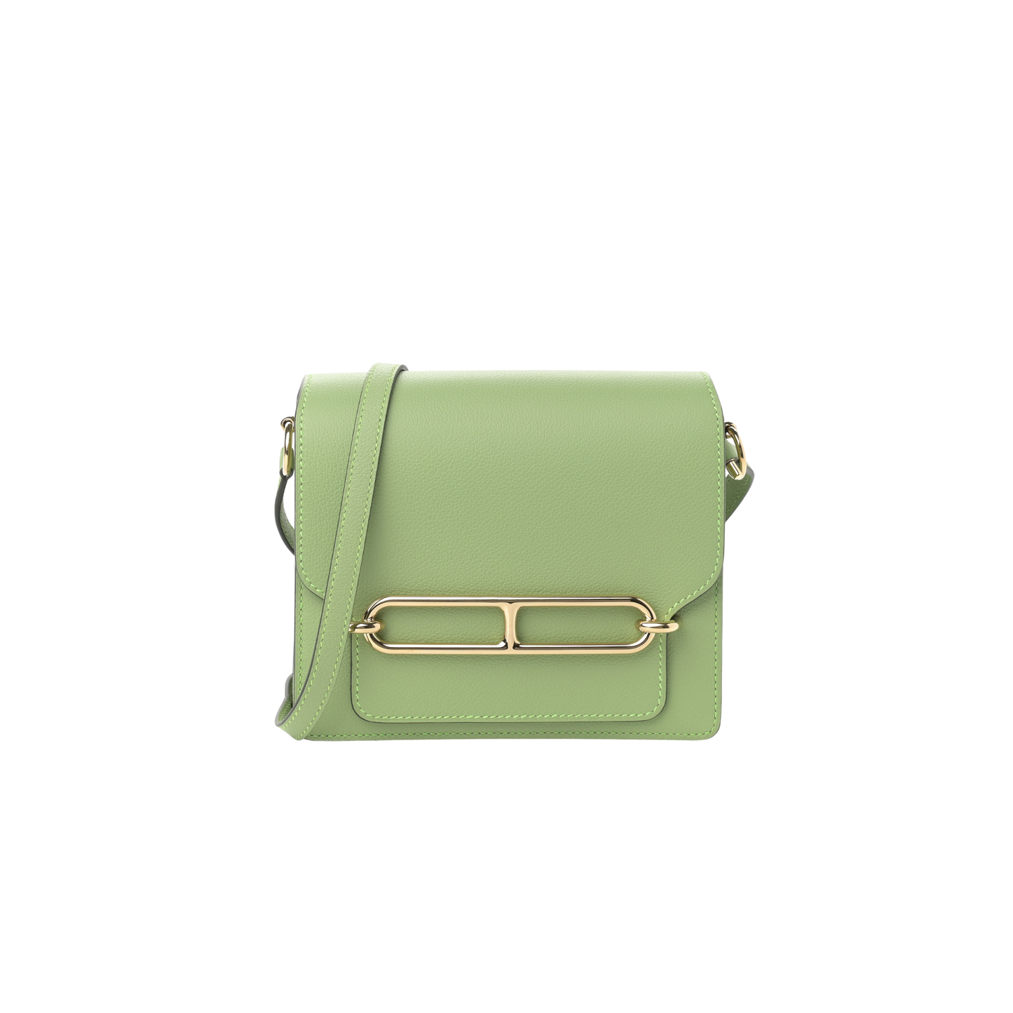 Hermes Roulis Mini Vert Criquet Evercolor Leather