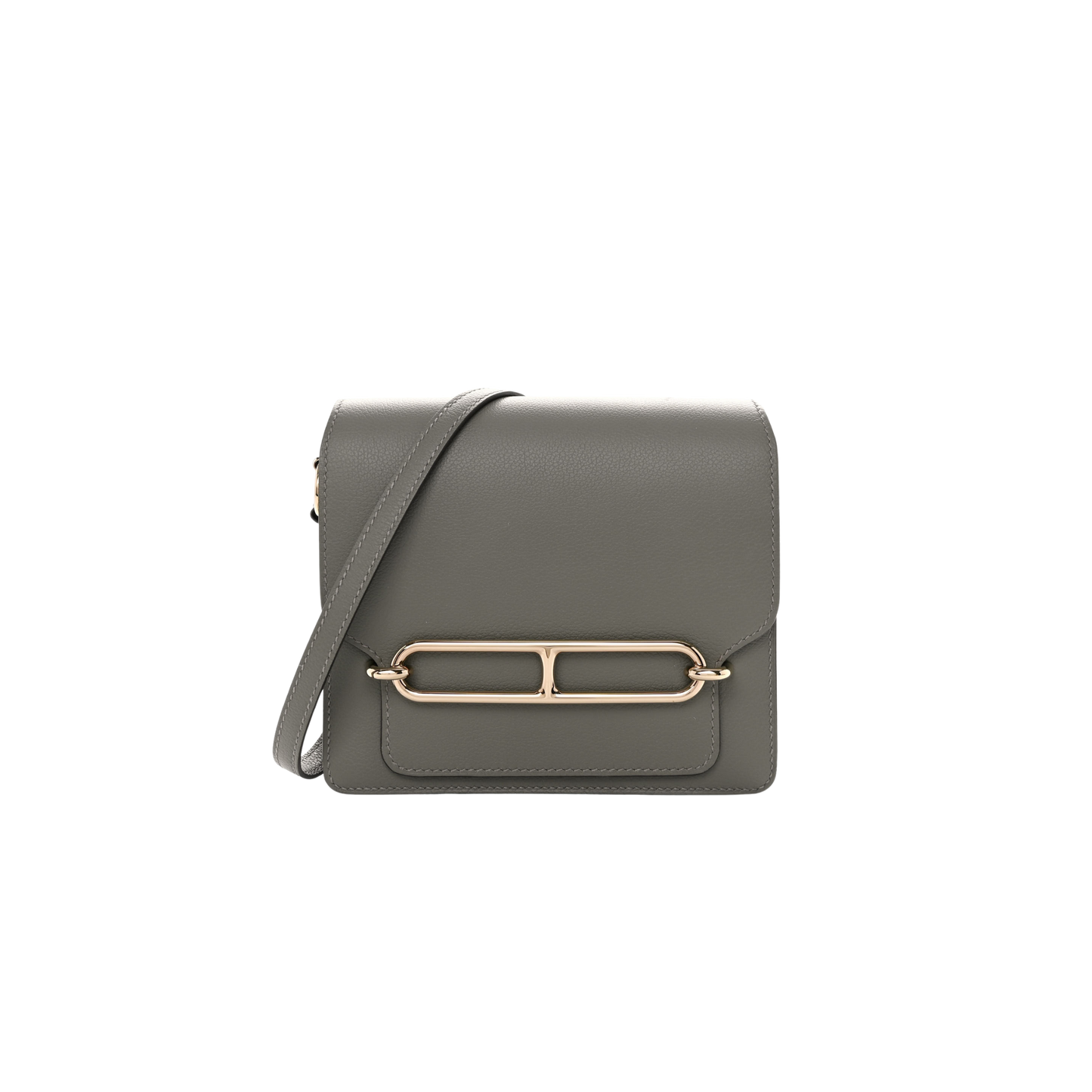 Hermes Roulis Mini Gris Meyer Evercolor Leather