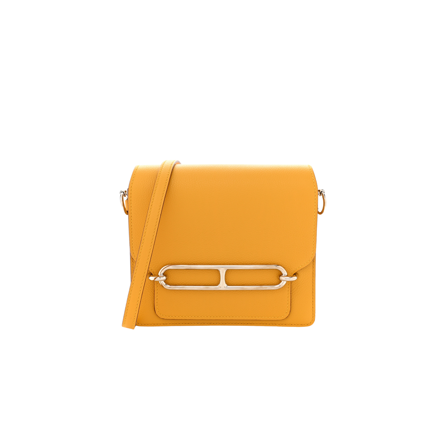 Hermes Roulis Mini Jaune Ambre Evercolor Leather