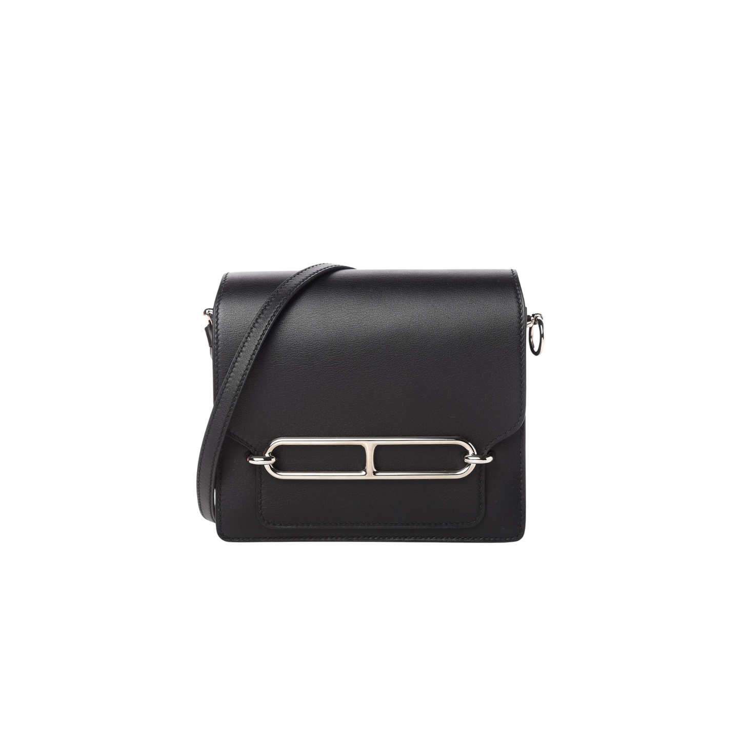 Hermes Roulis Mini Noir Swift Leather