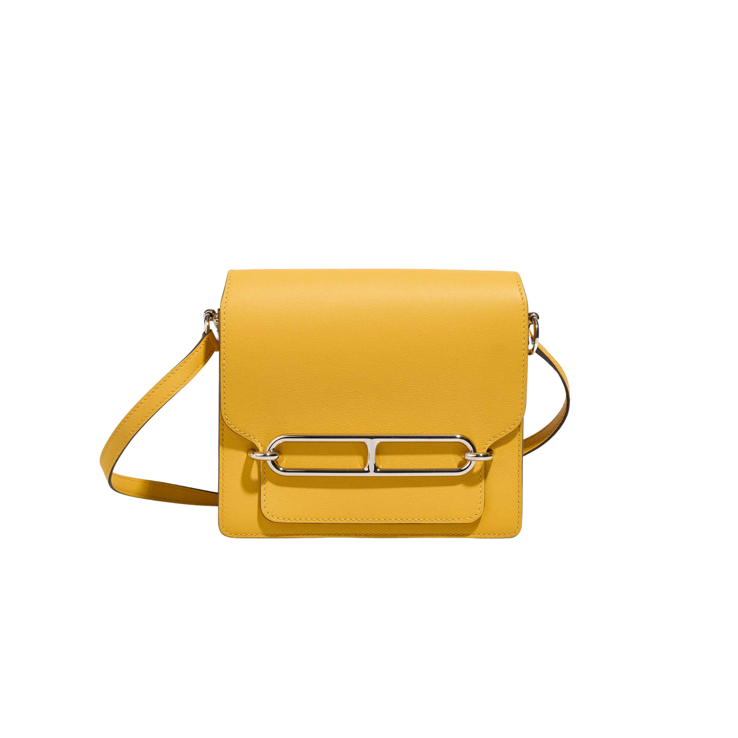 Hermes Roulis Mini Jaune Ambre Swift Leather