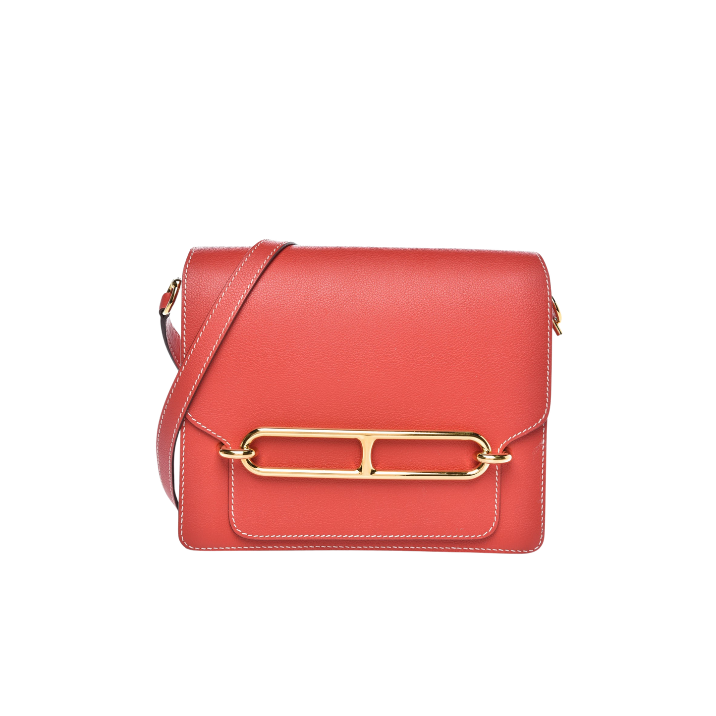 Hermes Roulis 23 Rouge Tomate Evercolor Leather