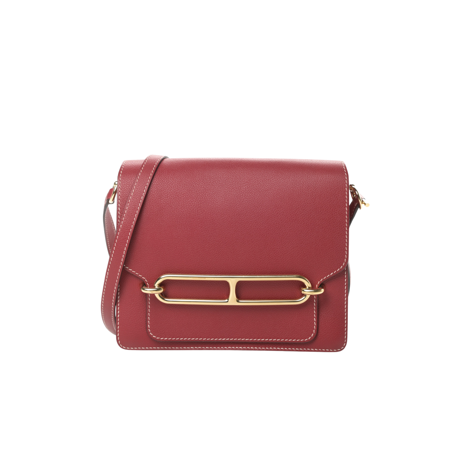 Hermes Roulis 23 Rouge Grenat Evercolor Leather