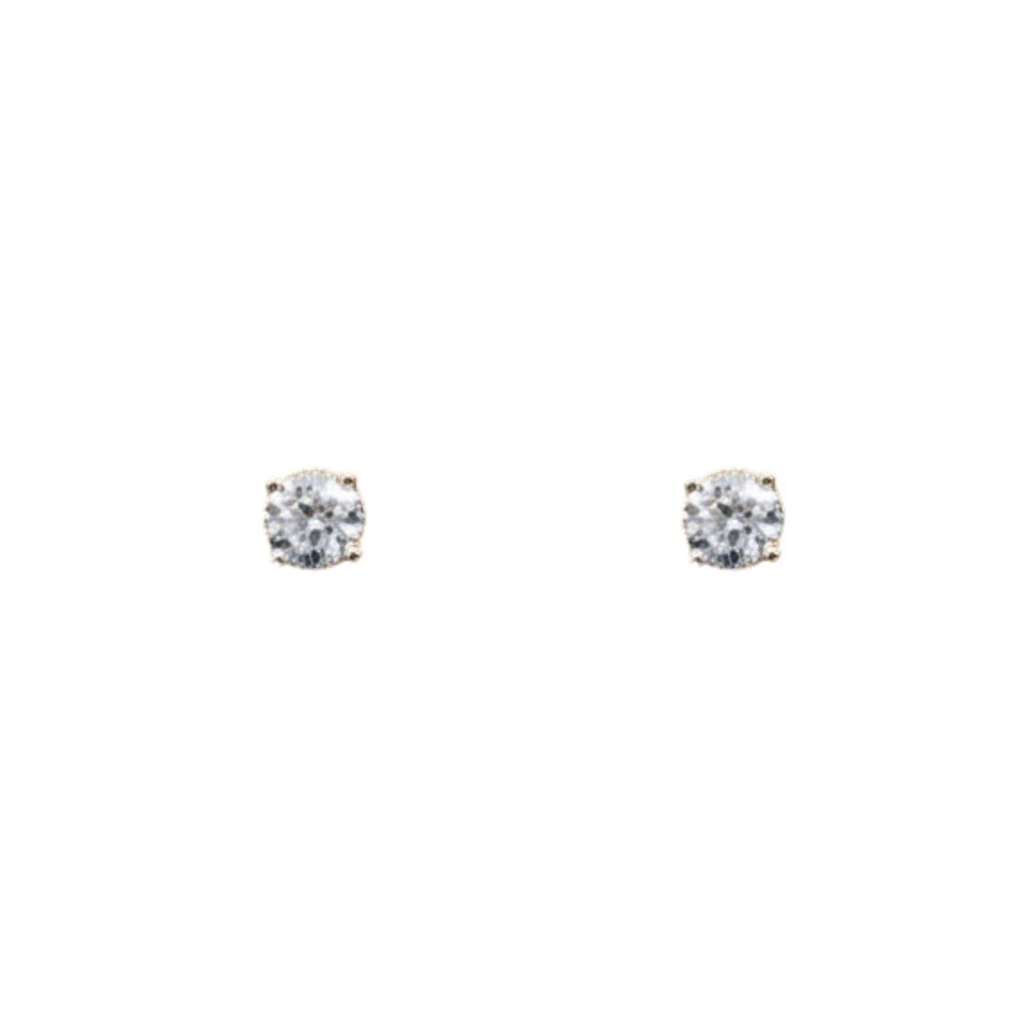 14k White Gold Diamond Stud Earrings - 1.00 total carat weight
