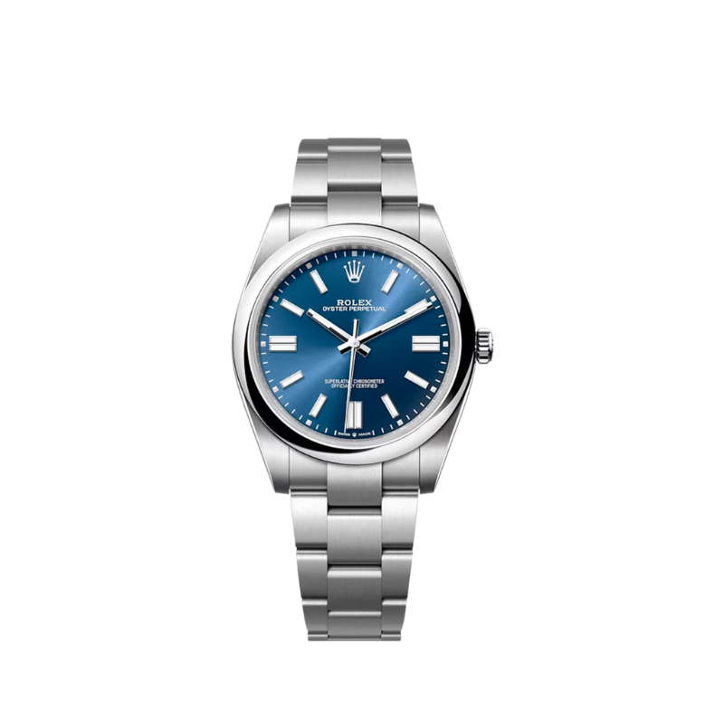 124300 41MM Stainless Steel Oyster Perpetual Blue Dial 2023