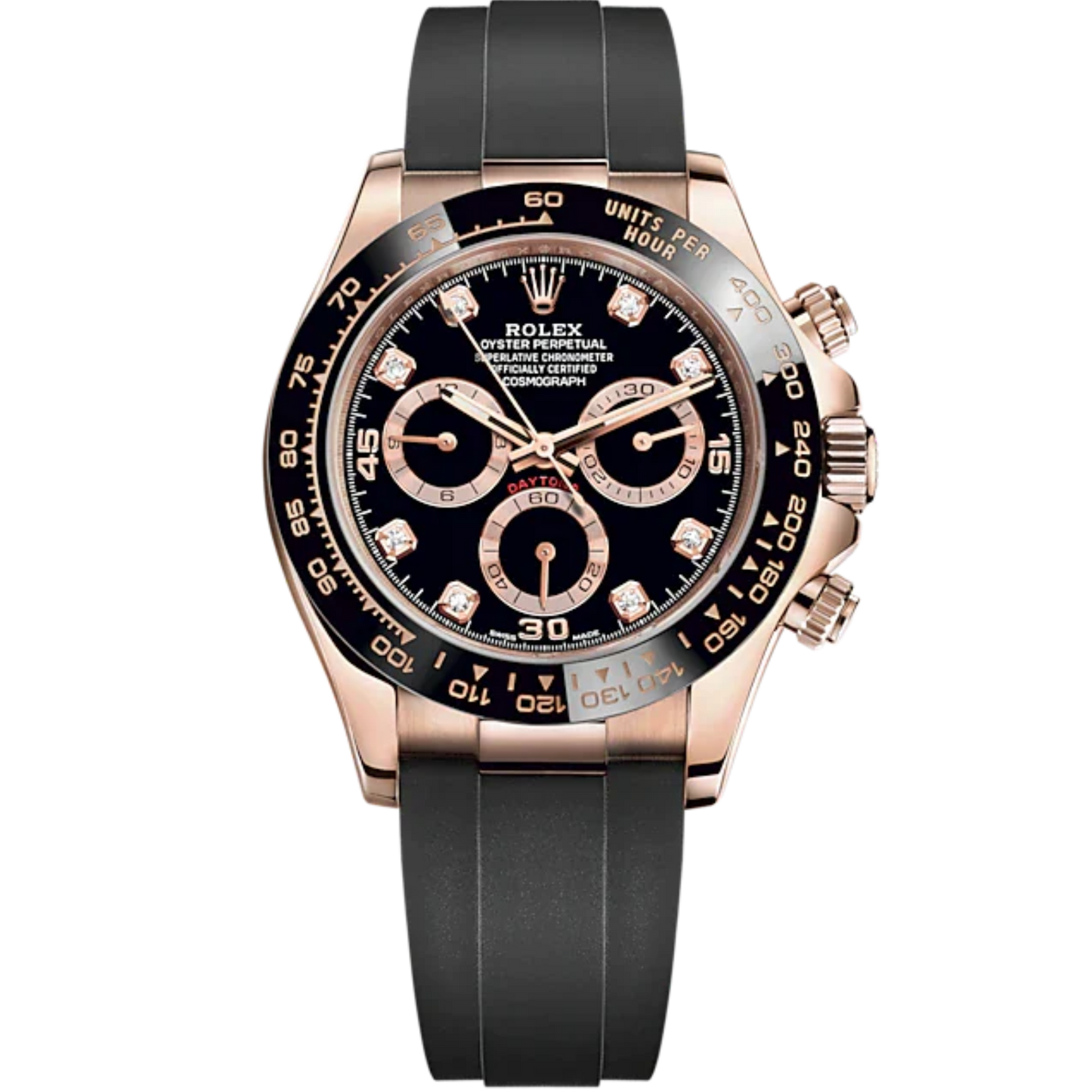 Cosmograph Daytona 40MM Oysterflex Bracelet Chocolate and Black Dial Black Cerachrom Bezel With Tachymetric Scale