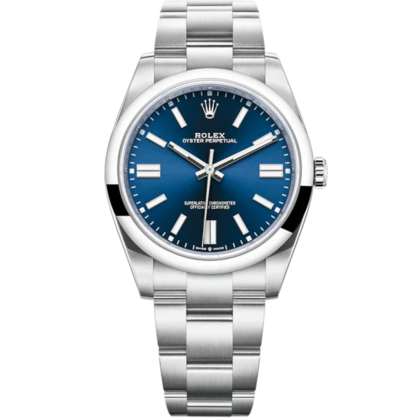Oyster Perpetual 41 41MM Oyster Bracelet Bright Blue Dial Domed Dial
