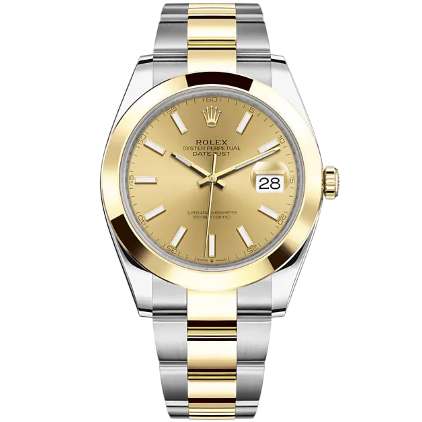 Datejust 41 41mm Oyster Bracelet Oystersteel and Yellow Gold with Champagne-Colour Dial Yellow Gold Bezel