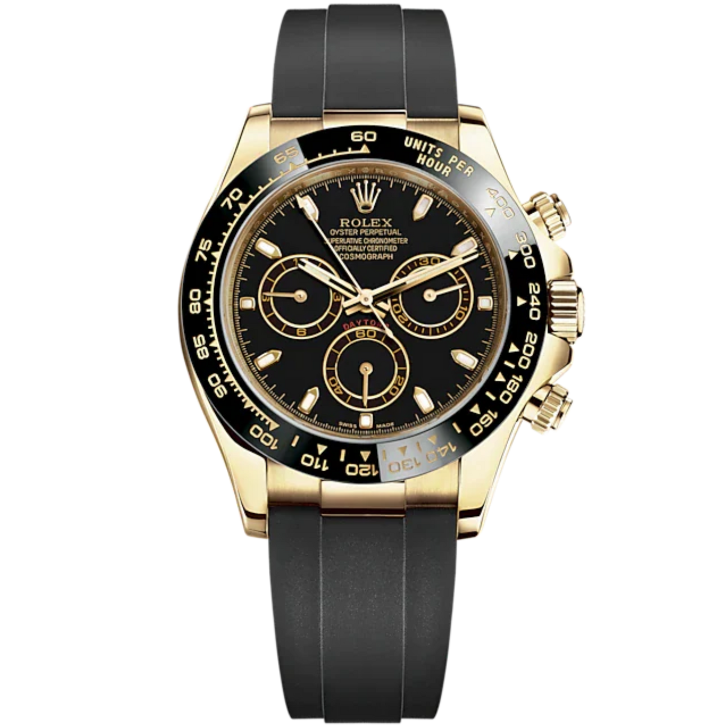 Cosmograph Daytona 40MM Oysterflex Bracelet Black Dial Black Cerachrom Bezel With Tachymetric Scale