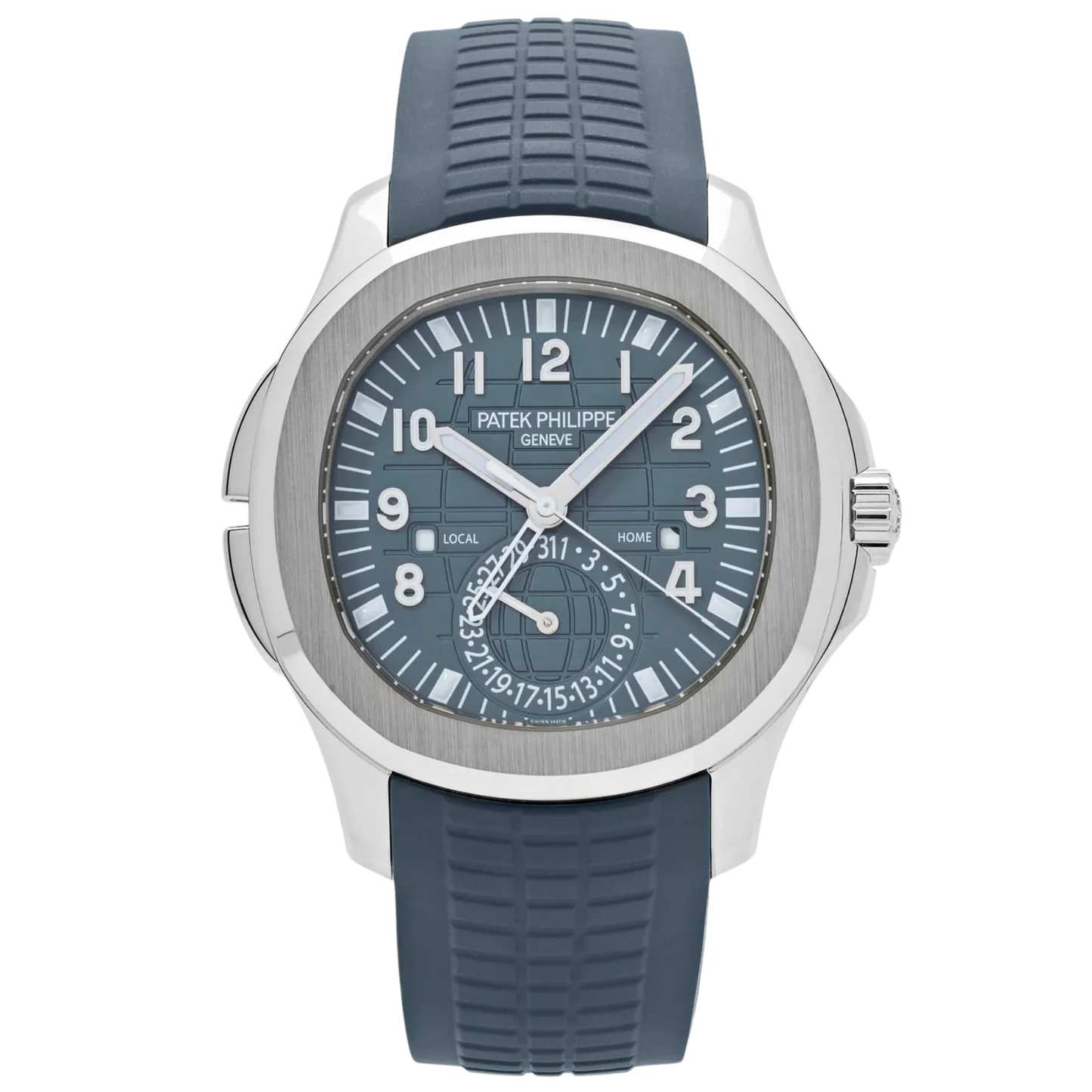 Patek Philippe Aquanaut Ref. 5164G-001 Travel Time White Gold Blue-Gray Dial