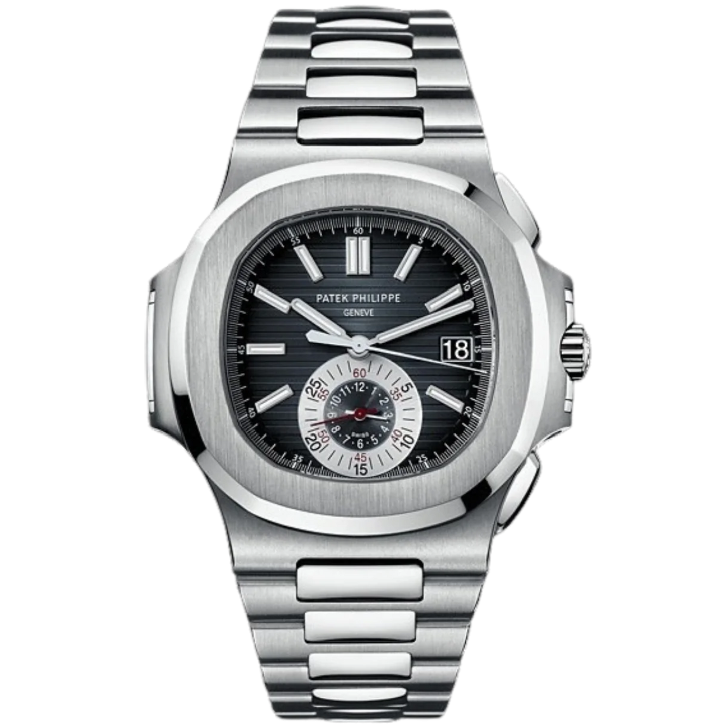 Patek Philippe Nautilus Ref. 5980/1A Stainless Steel Nautilus Chronograph Black Dial