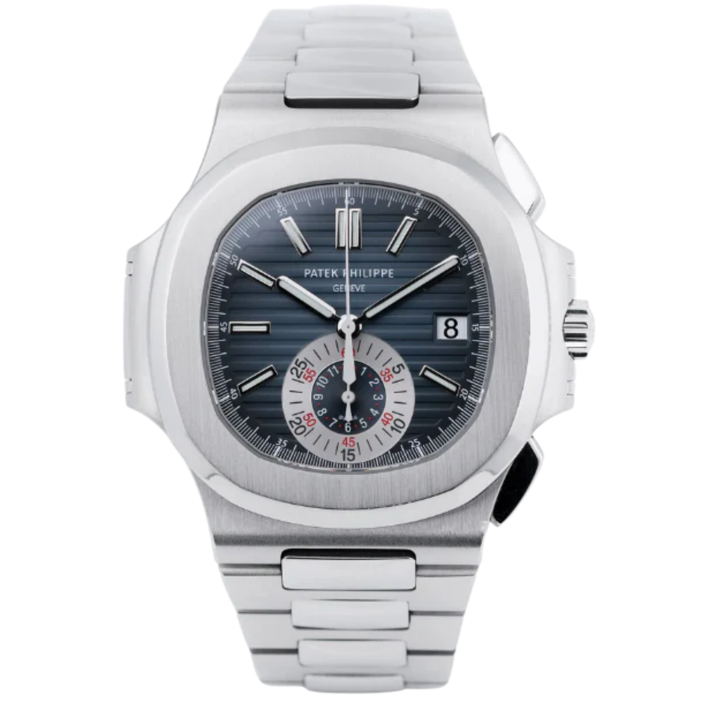 Patek Philippe Nautilus Ref. 5980/1A-001 Stainless Steel Chronograph Blue Dial