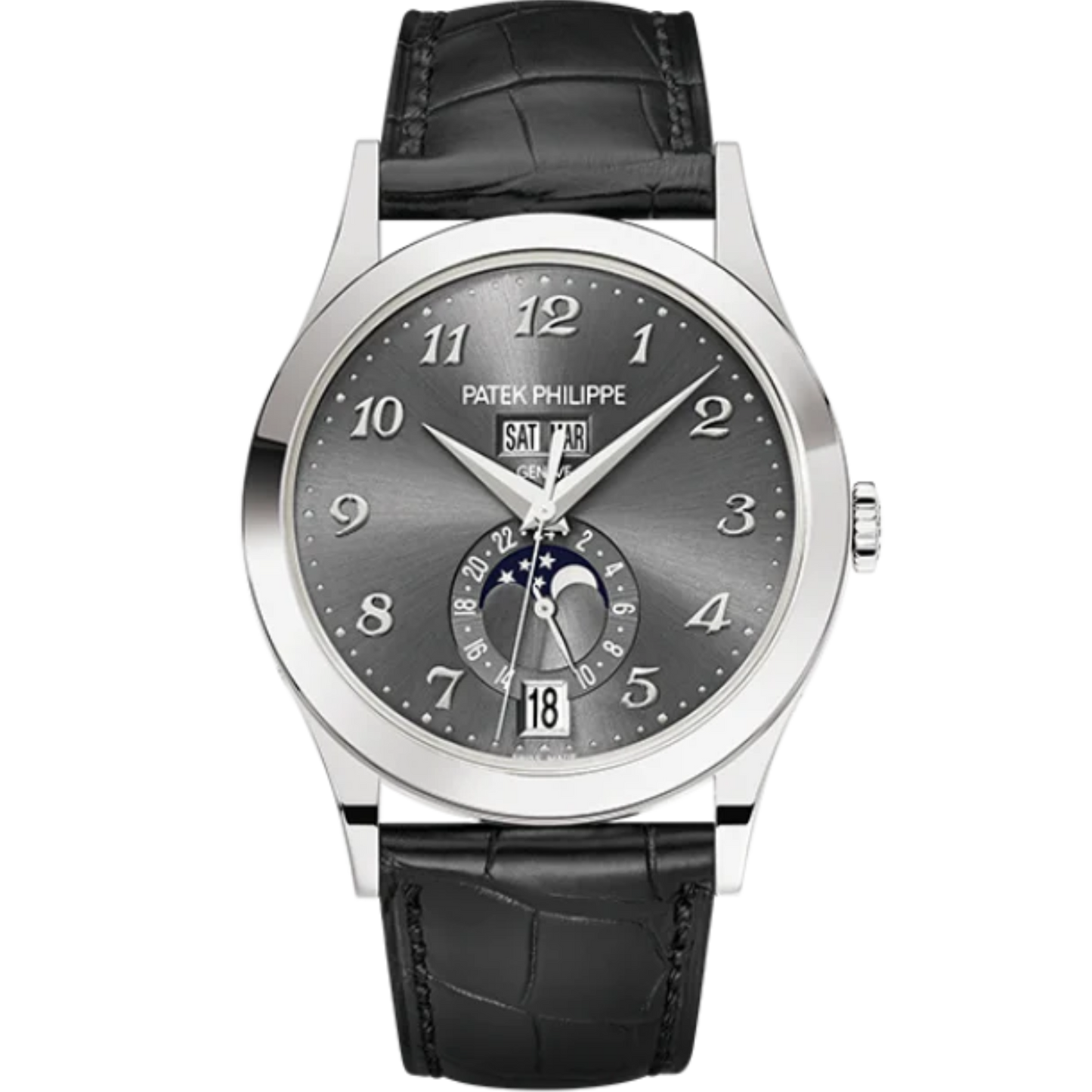 5396G-014 Annual Calendar Moon Phase Black Dial