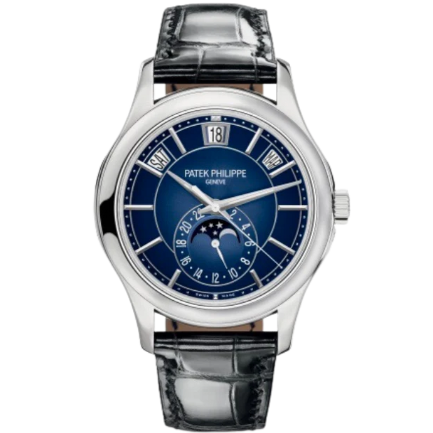 5205G White Gold Annual Calendar Blue Dial