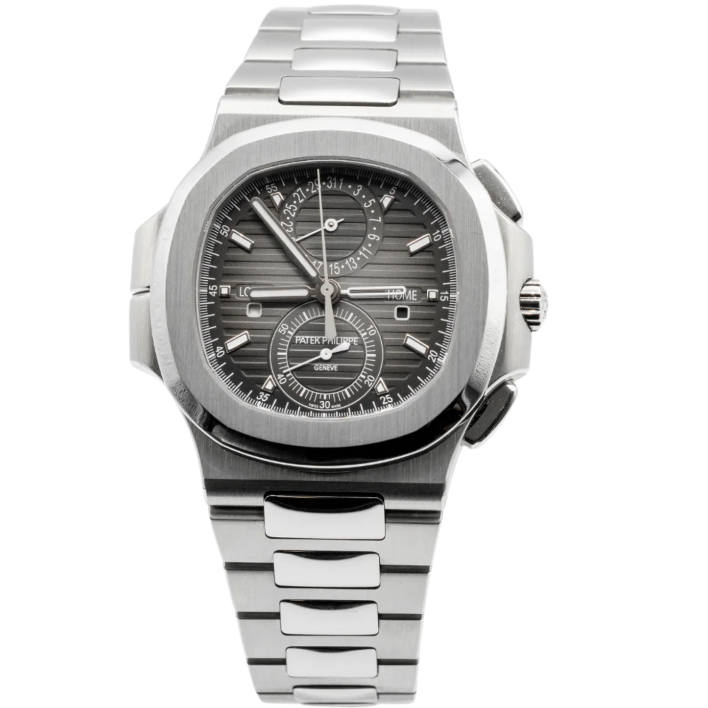 Patek Philippe  Nautilus Ref. 5990/1A Stainless Steel Travel Time Grey Dial