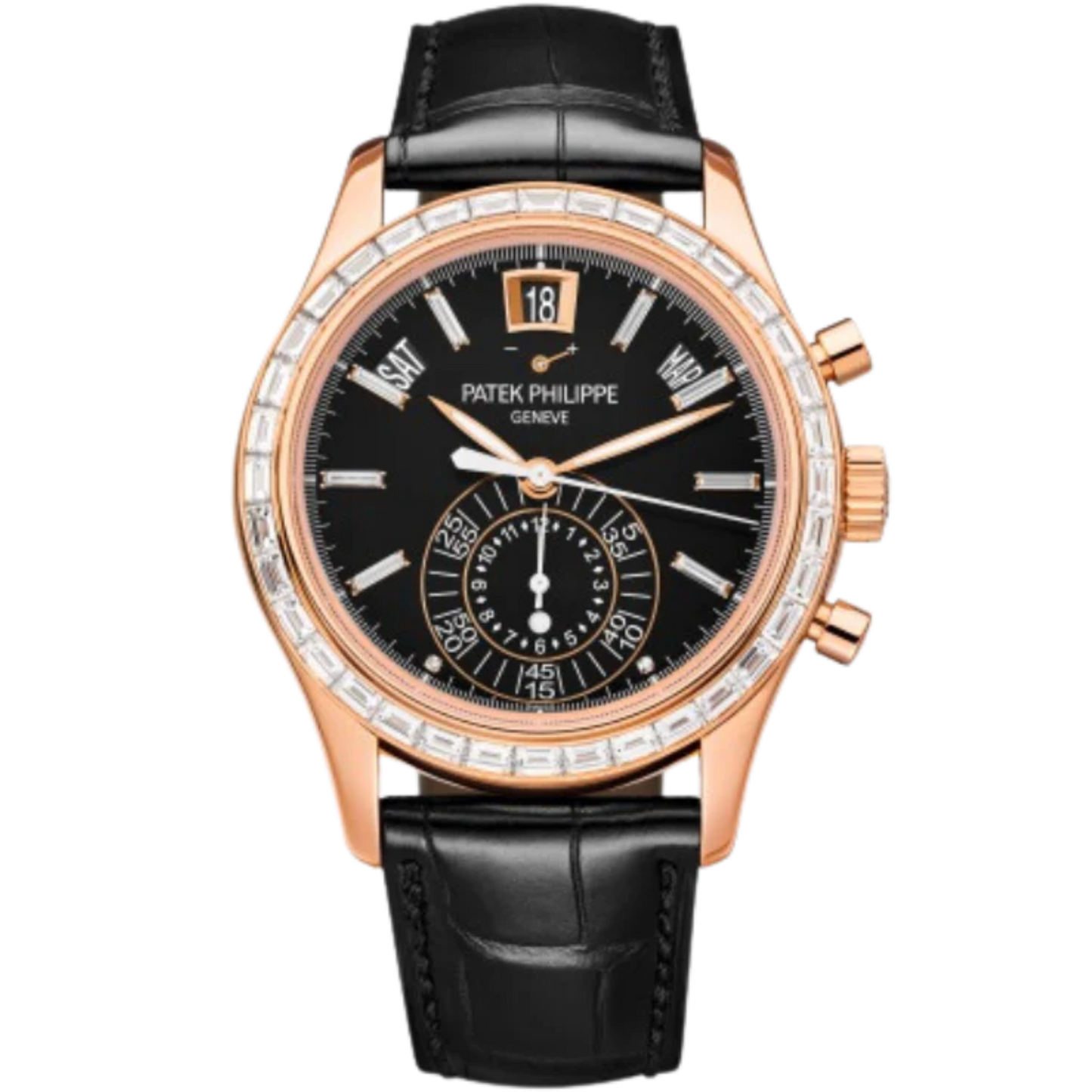 Patek Philippe 5961R Annual Calendar Chronograph Factory Set Bezel