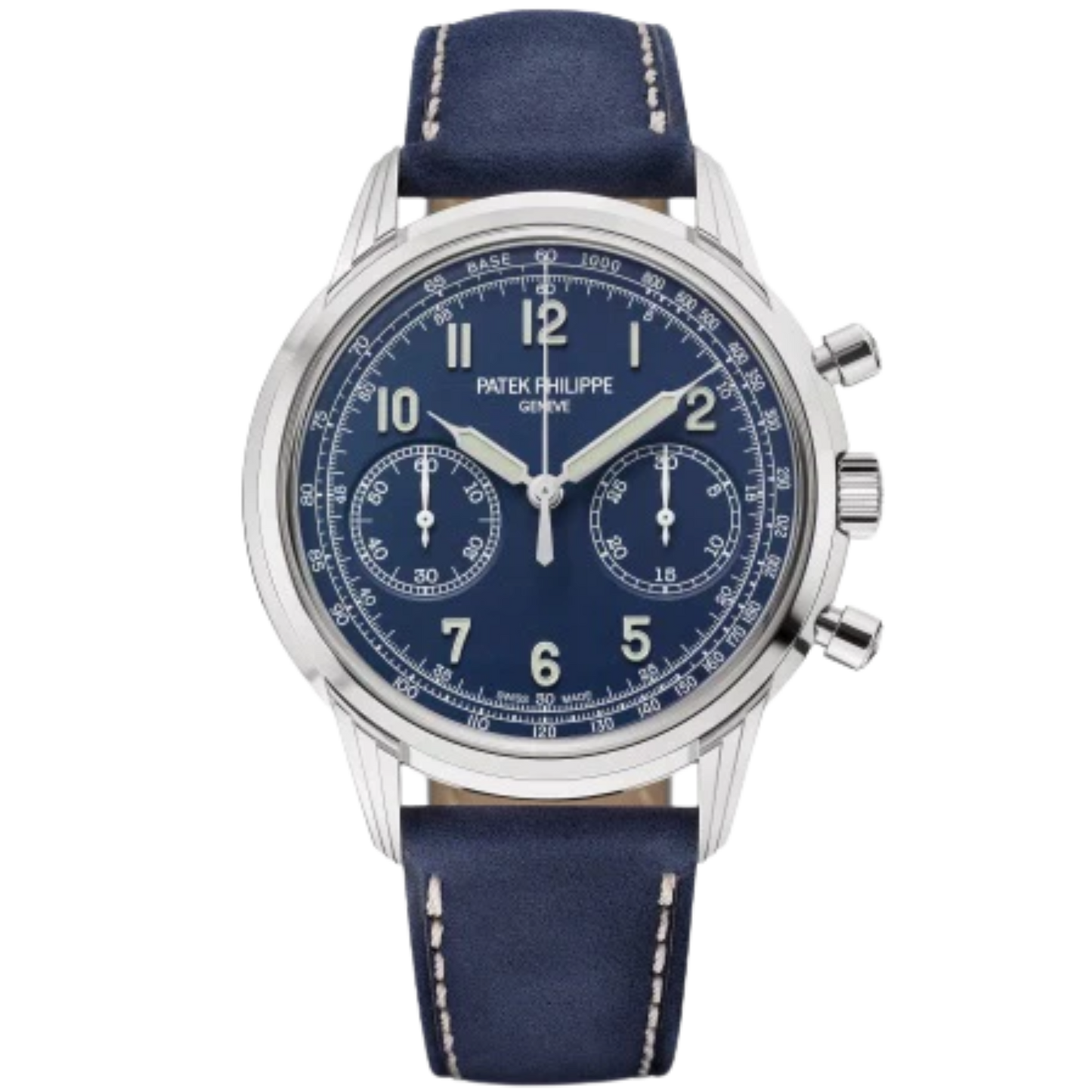 5172G-001 Complications 41mm Navy Blue Calfskin Strap Varnished Blue Dial White Gold Bezel