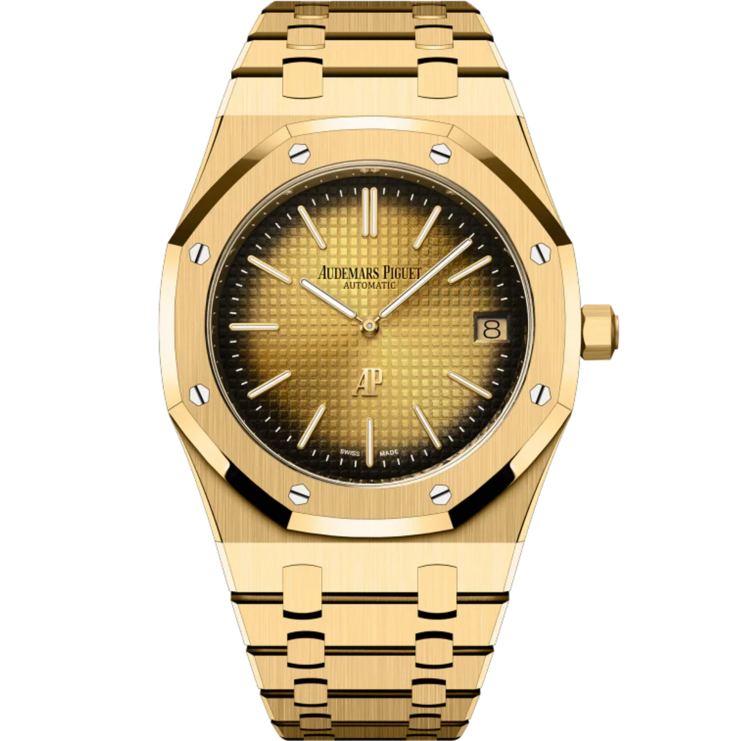Audemars Piguet Royal Oak Jumbo Ref. 16202BA.OO.1240BA.02 39MM Yellow Gold Extra Thin Smoked Yellow Gold Dial