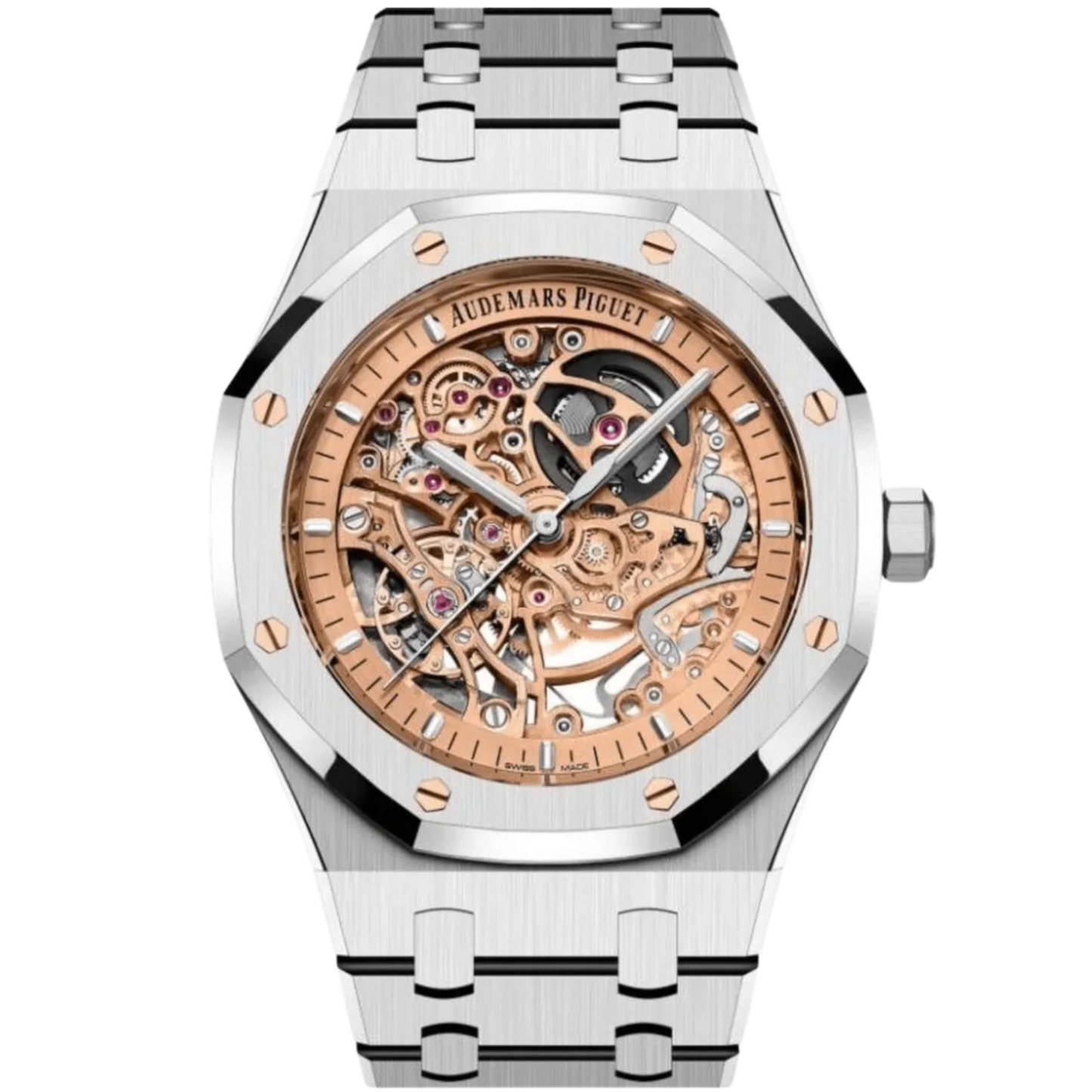 Audemars Piguet Royal Oak Ref. 15407ST.OO.1220ST.02 Double Balance Wheel Openworked Dial