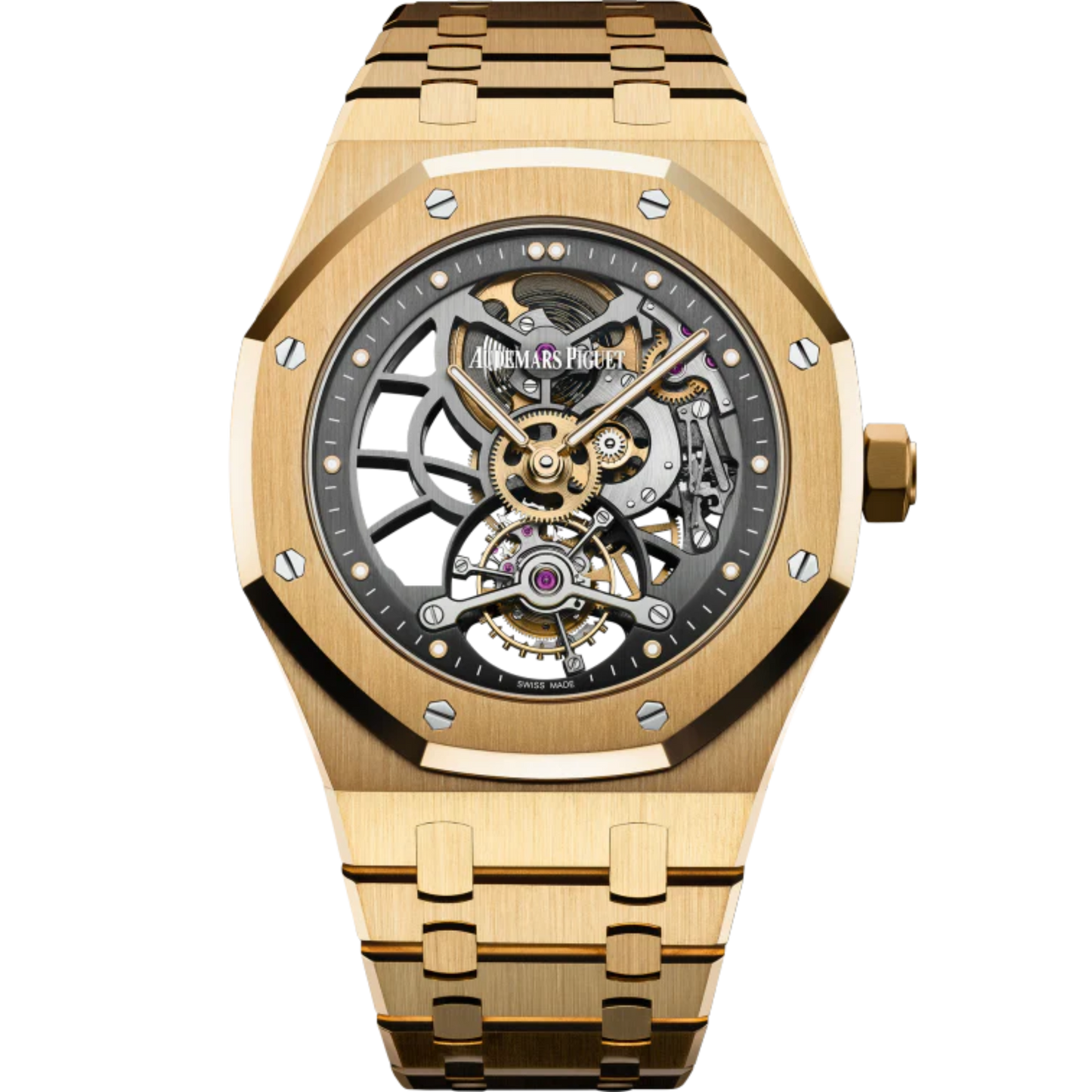 Audemars Piguet Royal Oak Ref. 26513BA.OO.1220BA.01 41MM Yellow Gold Skeleton Tourbillon