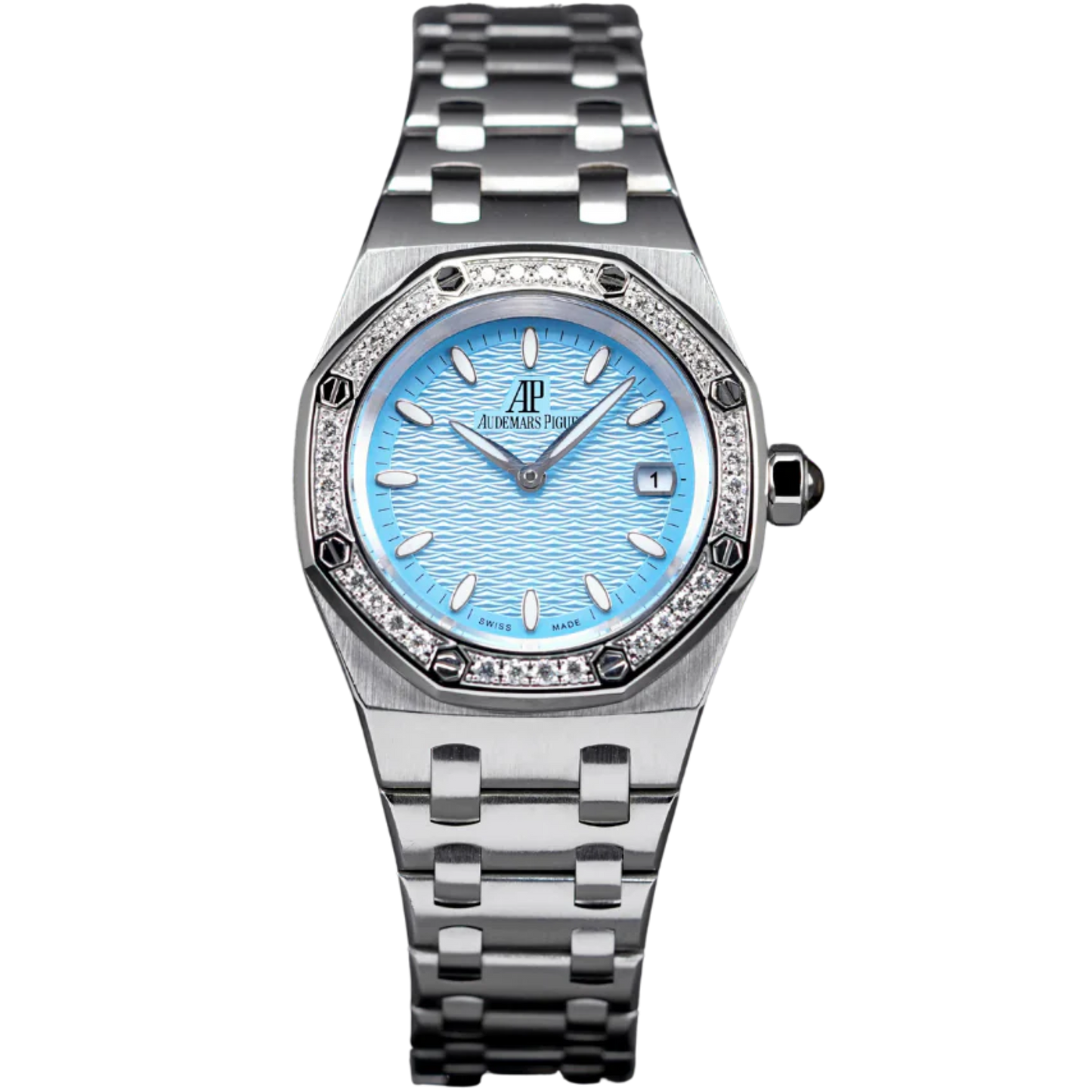Audemars Piguet Royal Oak Ref. 67601ST.ZZ.D057CR.01 33MM Stainless Steel Baby Blue Dial