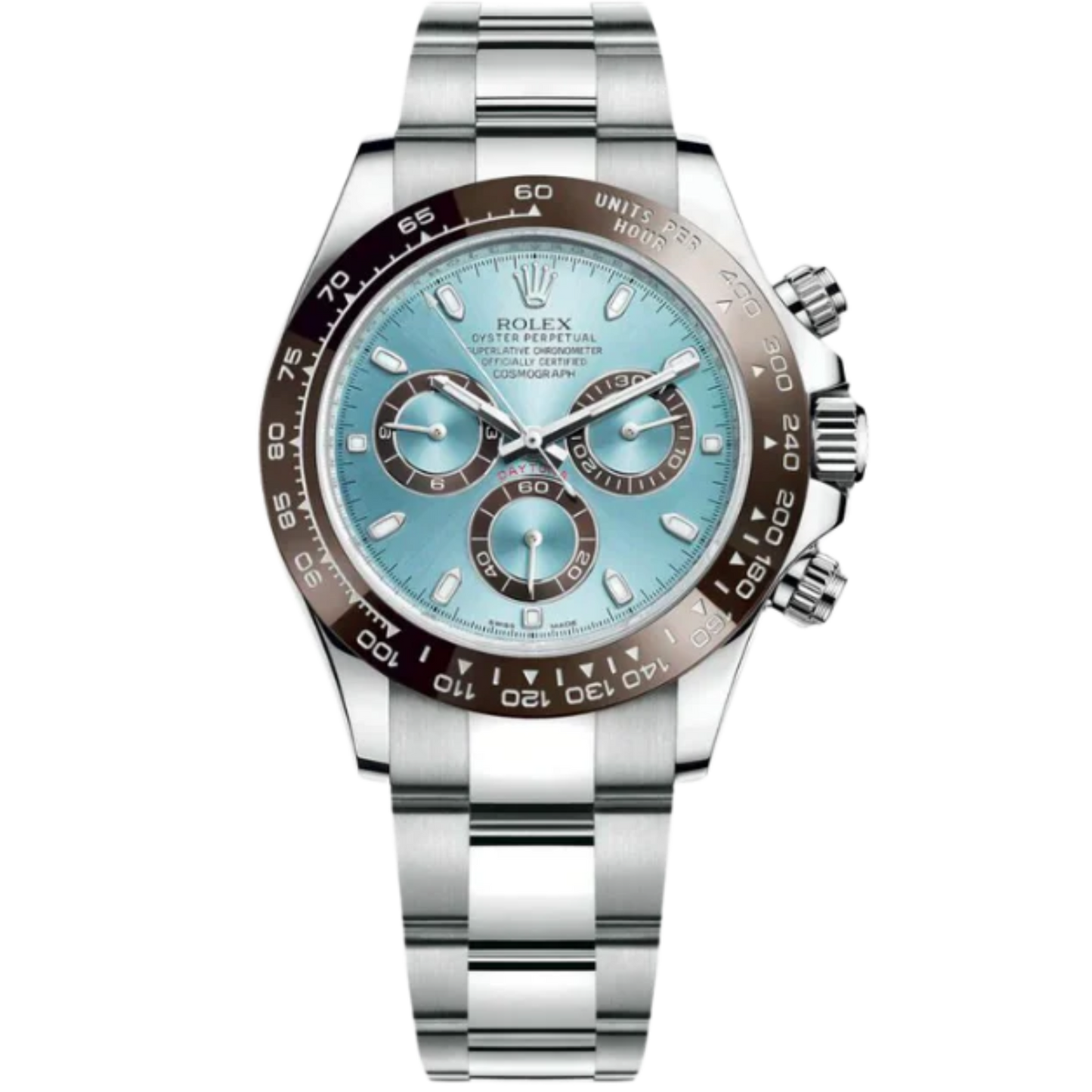 116506 Platinum Daytona Ice Blue Dial