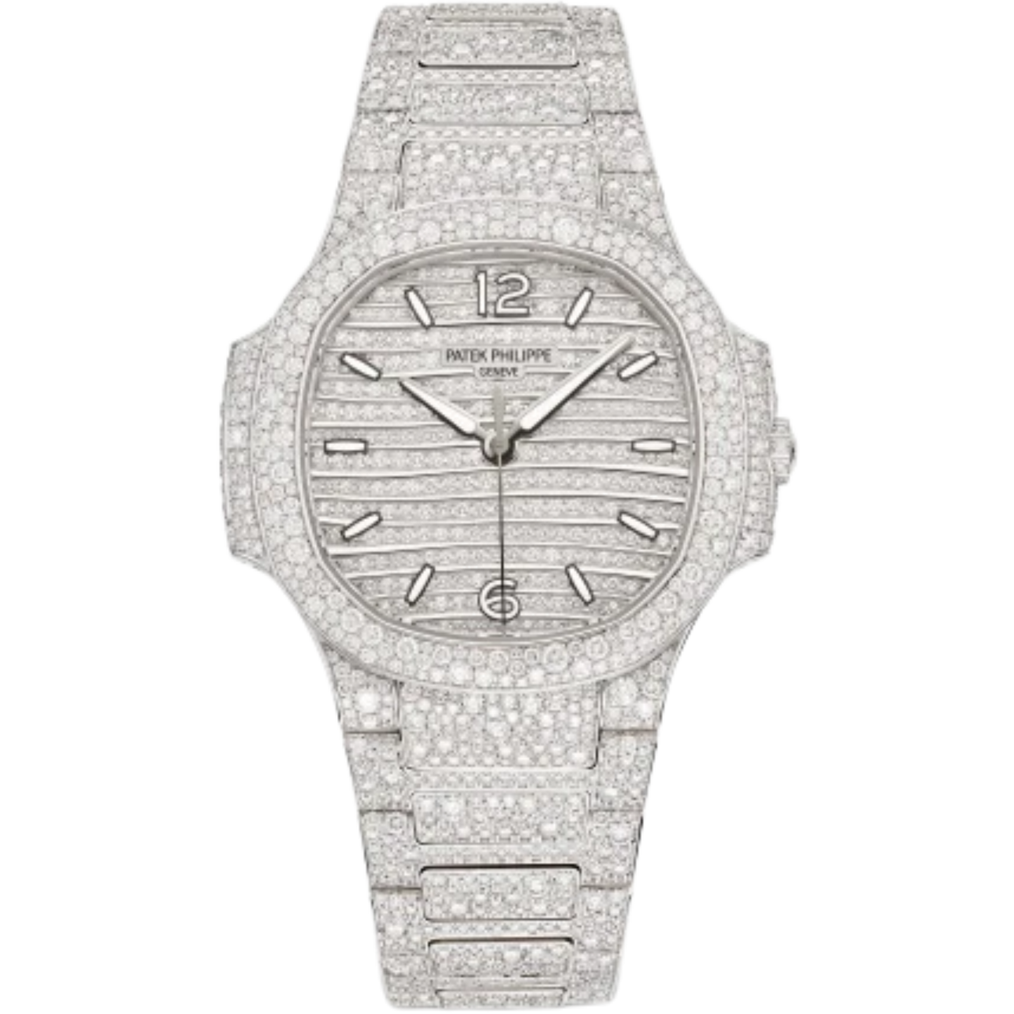 7118/1450R-001 Ladies Nautilus Haute Joaillerie White Gold Dial 12.69-carat Top Wesselton Diamond-paved Watch