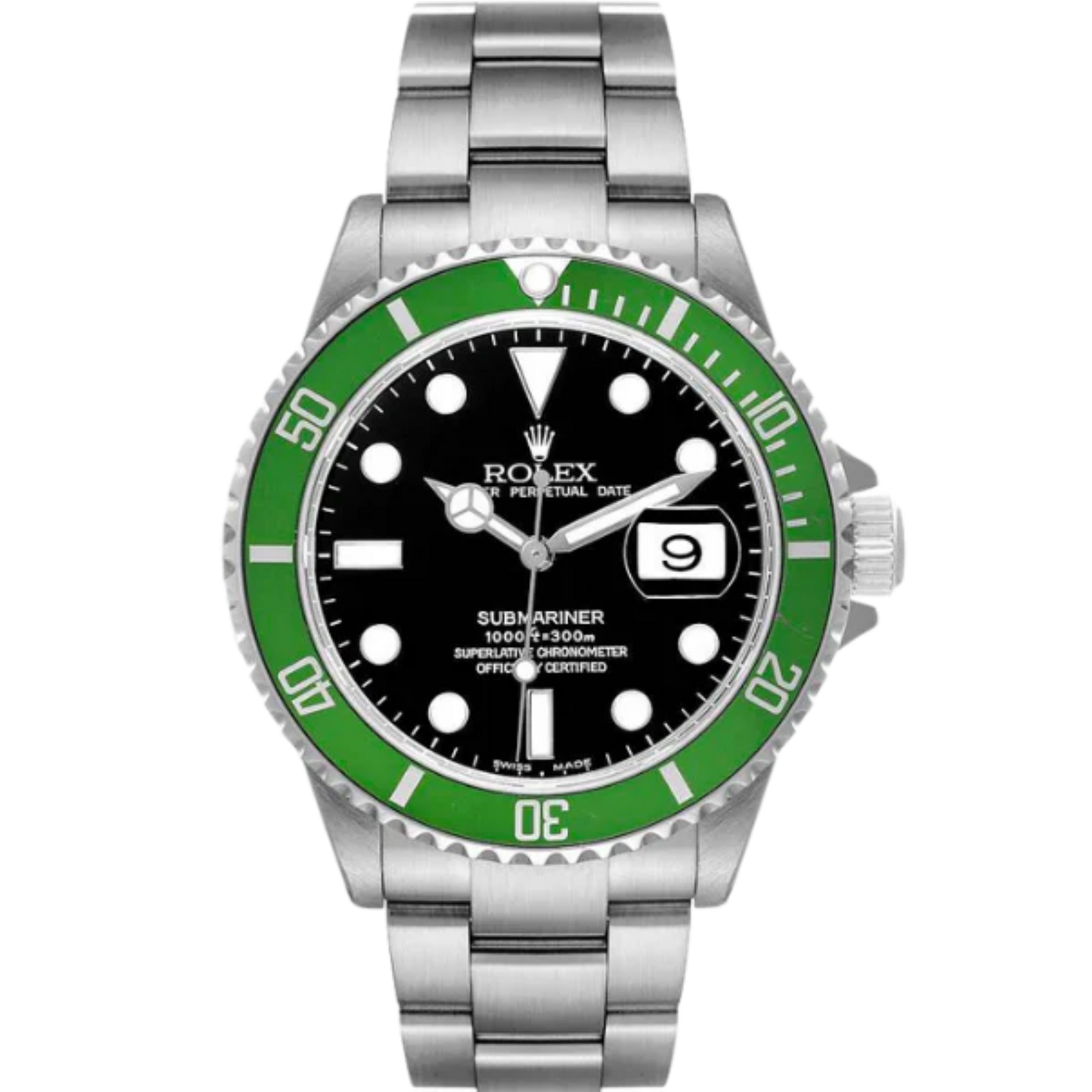 Rolex Submariner Ref. 16610LV "Kermit" Black Dial Green Bezel